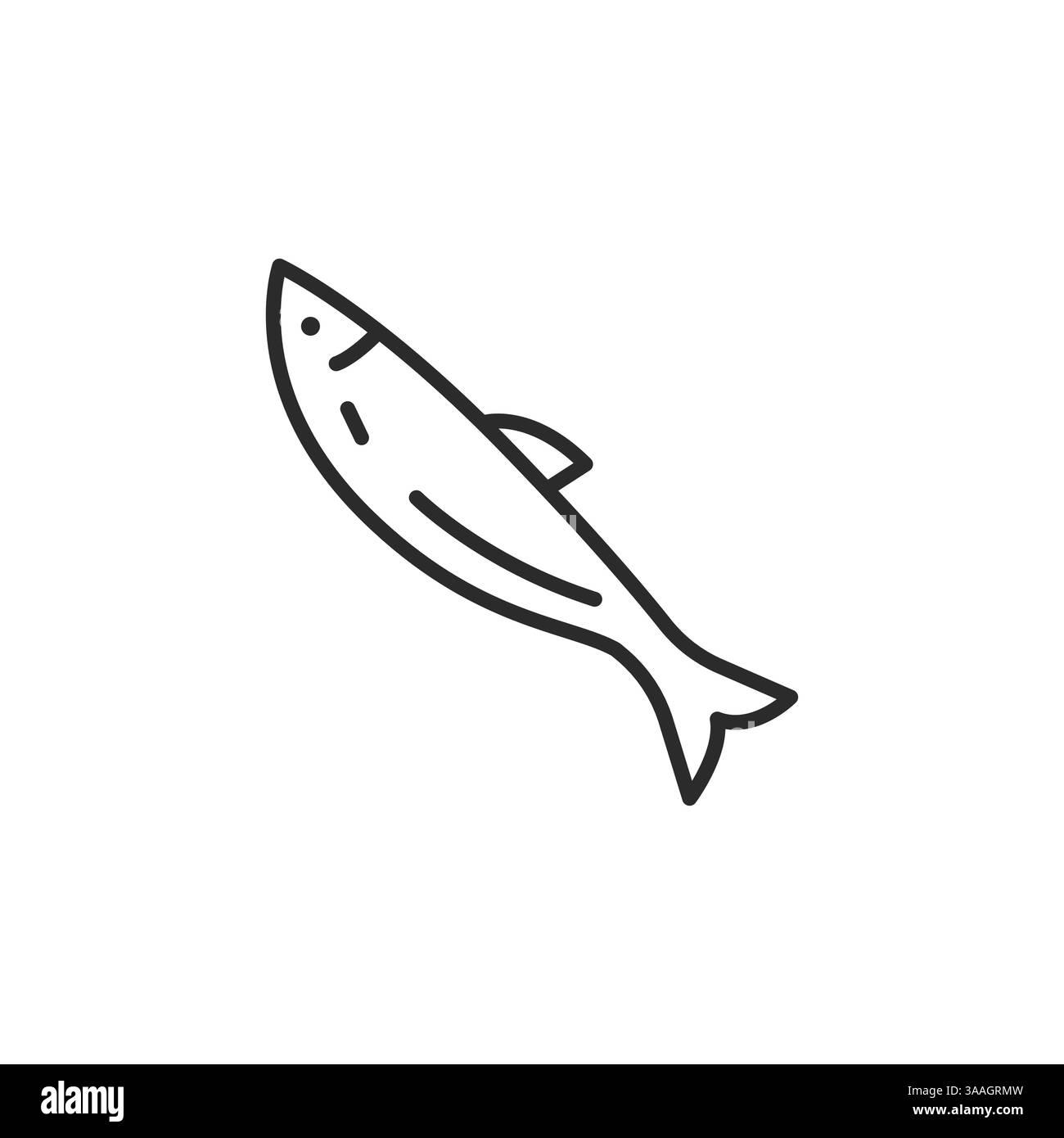 Icône de poisson Illustration de Vecteur