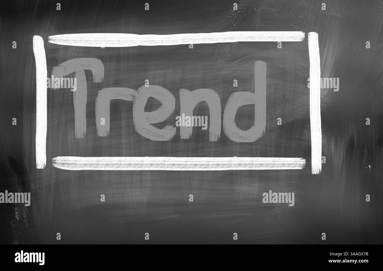 Concept tendance Banque D'Images