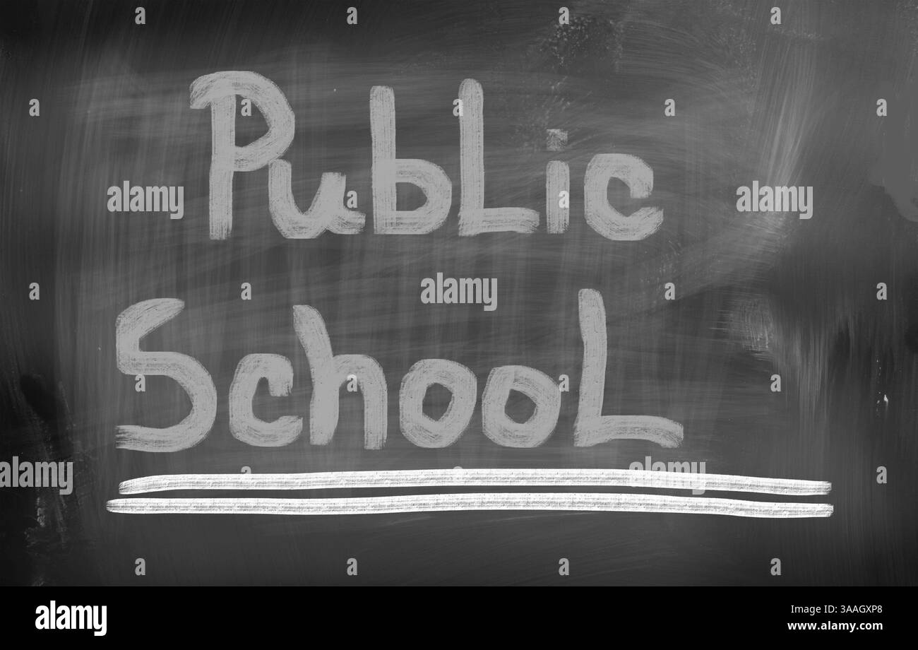 Concept d'école publique Banque D'Images