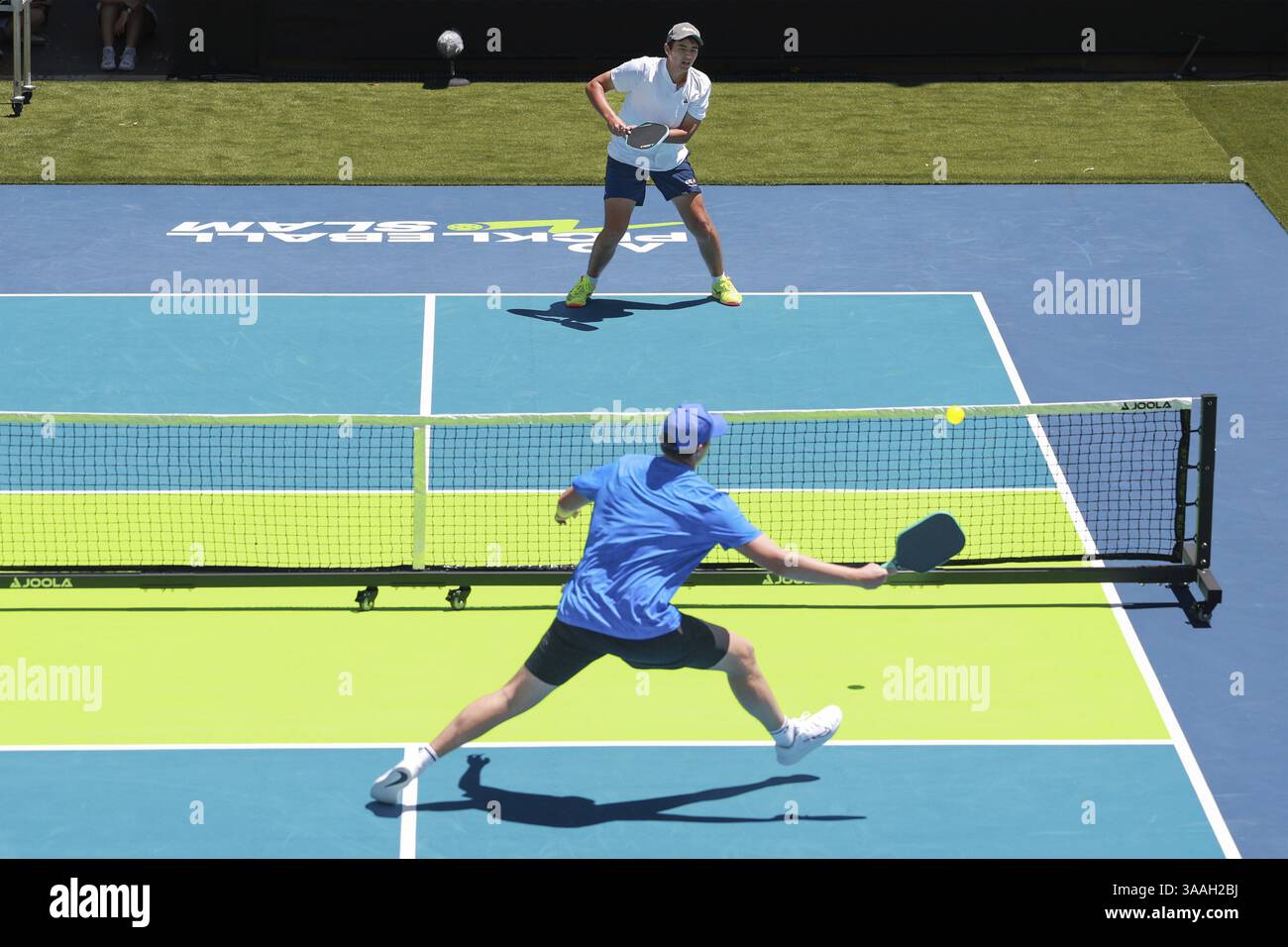 AO Pickleball Slam Tounament joué à l'Australian Open 2025, Melbourne Park, Melbourne, Victoria, Australie, Océanie Banque D'Images