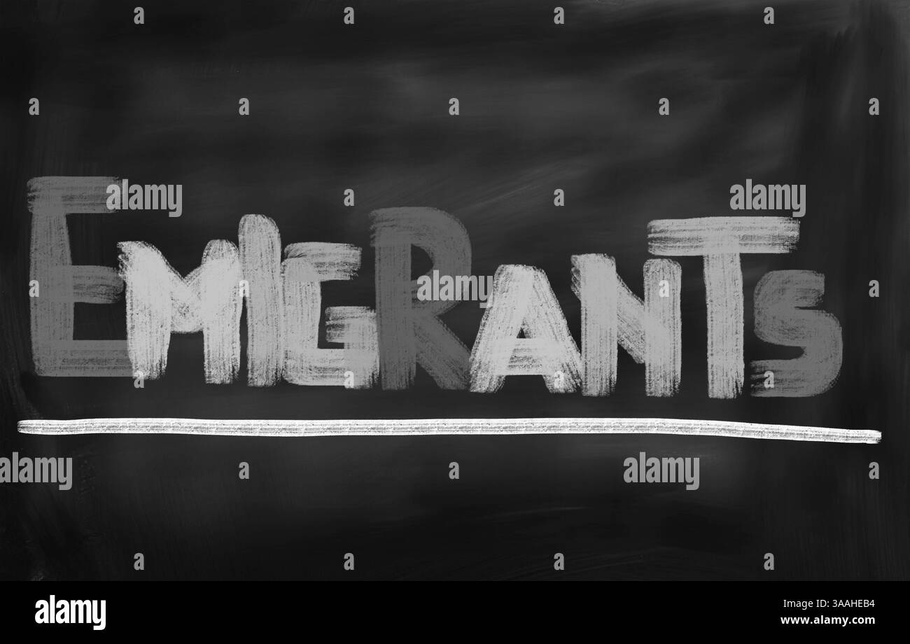 Concept de migration Banque D'Images
