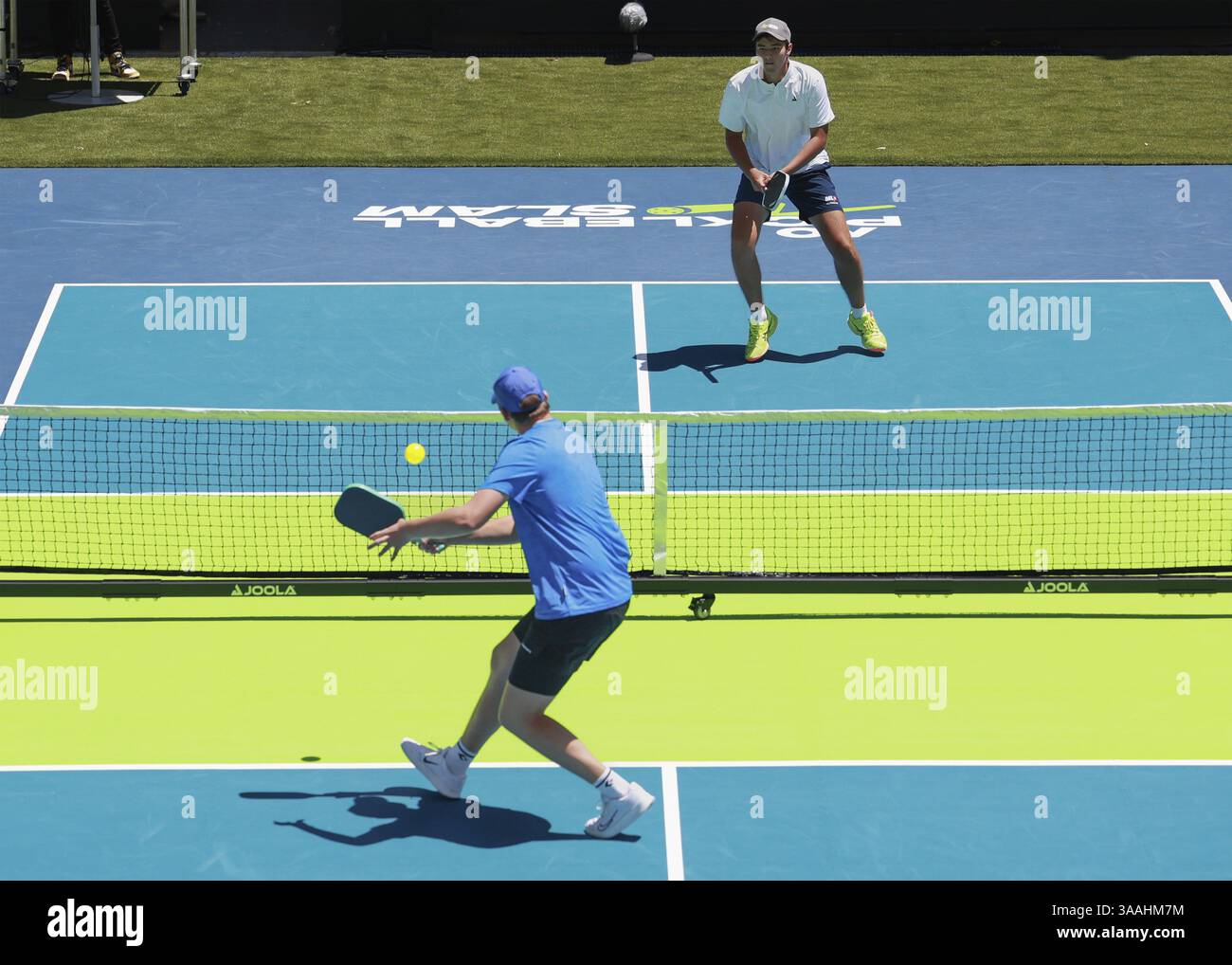 AO Pickleball Slam Tounament joué à l'Australian Open 2025, Melbourne Park, Melbourne, Victoria, Australie, Océanie Banque D'Images