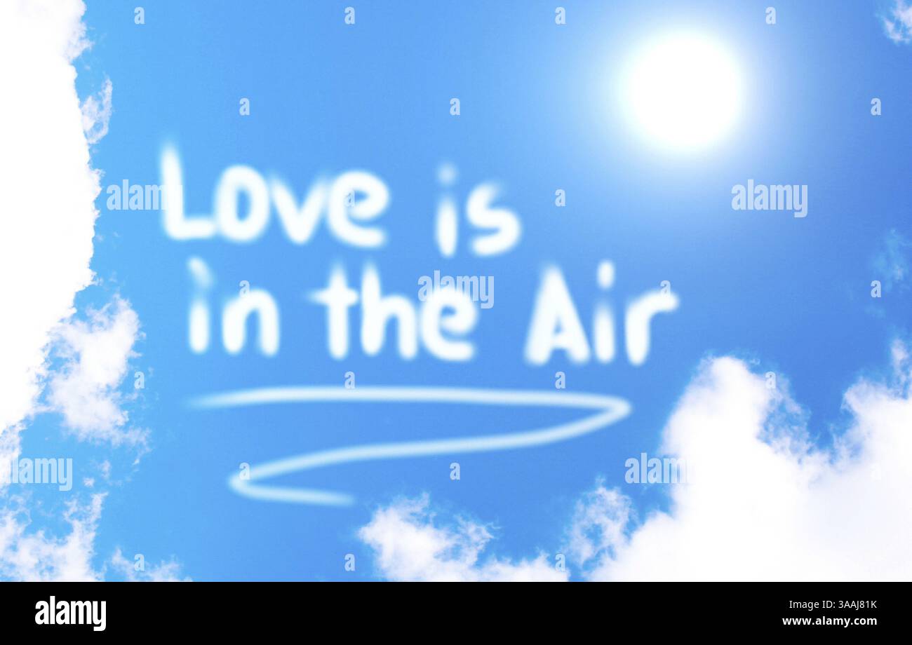 L'amour est dans l'air Concept Banque D'Images L'amour est dans l'air Concept Banque D'Images