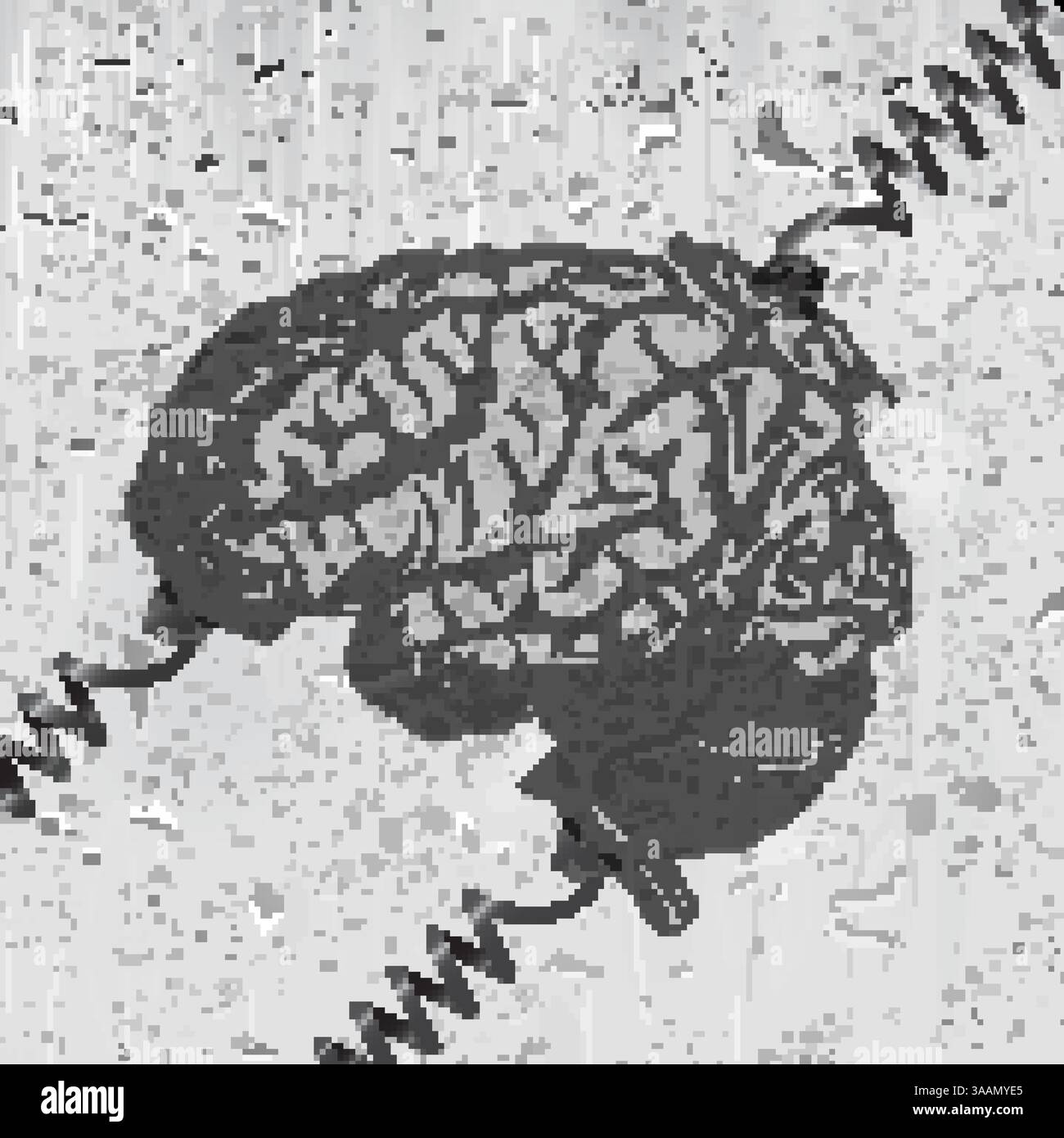 Conscience de l'homme en tension. Le concept de surtension, d'affaiblissement, d'épuisement, de colère, de stress excessif Illustration de Vecteur Conscience de l'homme en tension. Le concept de surtension, d'affaiblissement, d'épuisement, de colère, de stress excessif Illustration de Vecteur
