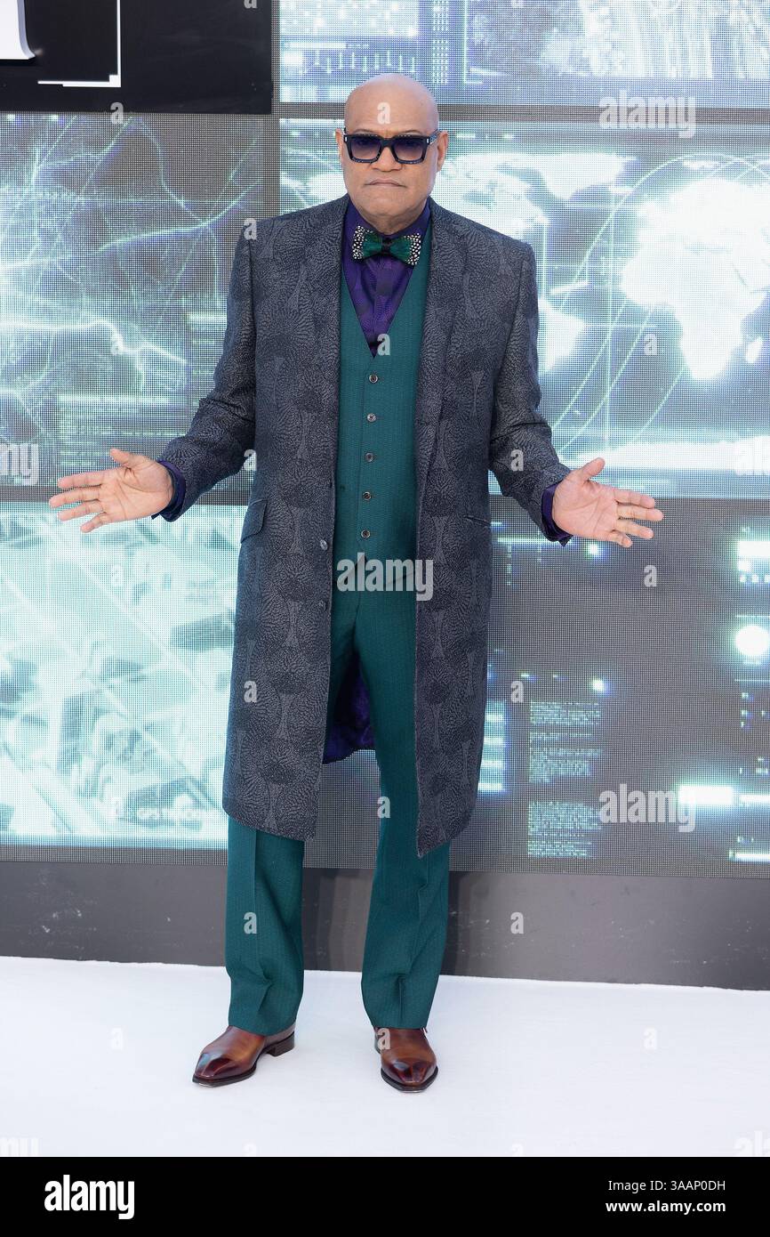 Londres, Royaume-Uni. 31 mars 2025. Laurence Fishburne assiste à la première européenne amateur à l'Odeon luxe, Leicester Square le 31 mars 2025 à Londres, Angleterre, Royaume-Uni. Crédit : S.A. / Alamy Live News Banque D'Images