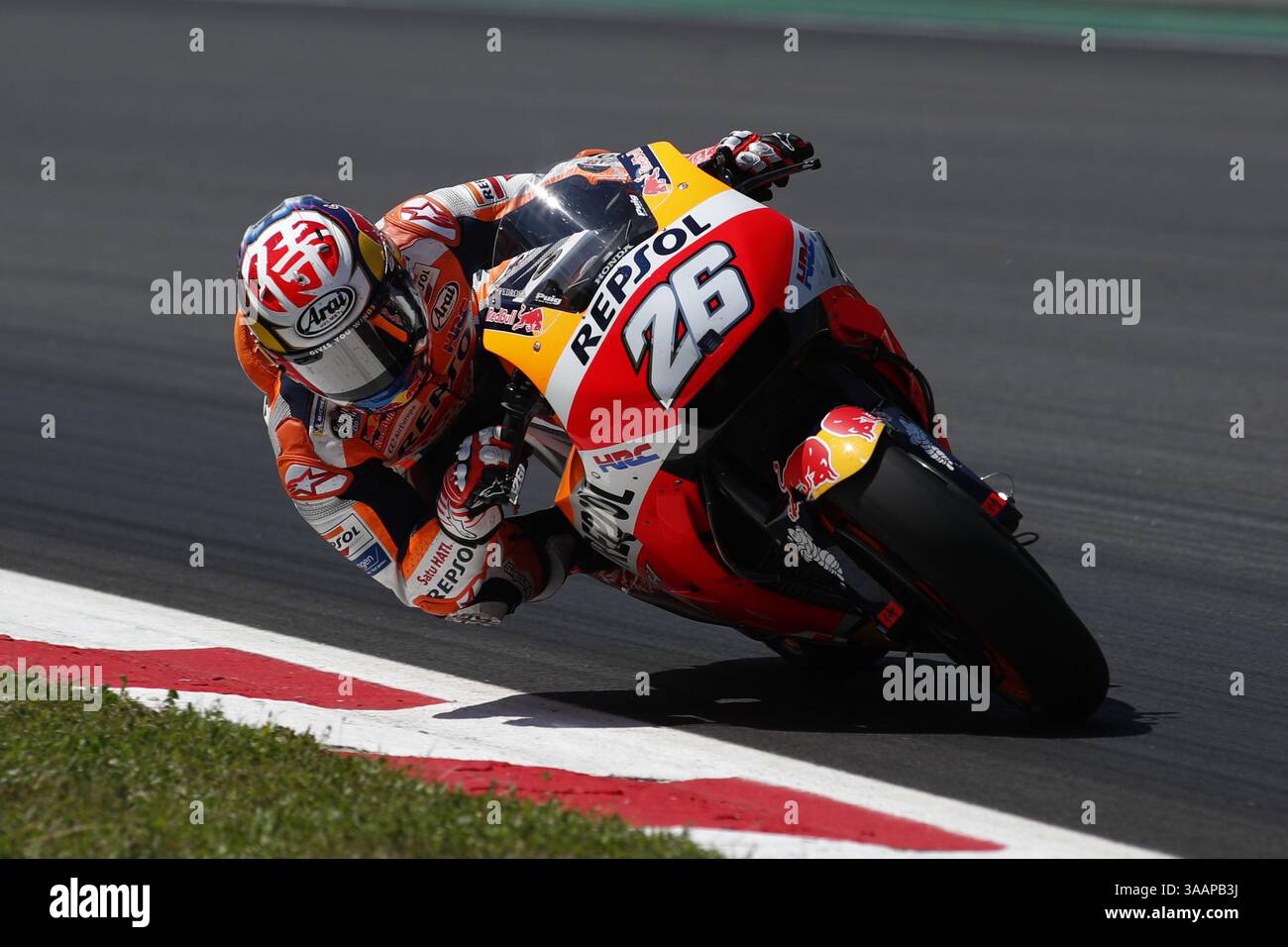 23 mai 2018 - Barcelone, Catalogne, Espagne - 23 mai 2018 - circuit de Barcelona-Catalunya, Montmelo, Espagne - Moto GP test ; Daniel Pedrosa de l'écurie Repsol Honda lors des essais à Barcelone. (Crédit image : © Eric Alonso via ZUMA Wire) Banque D'Images