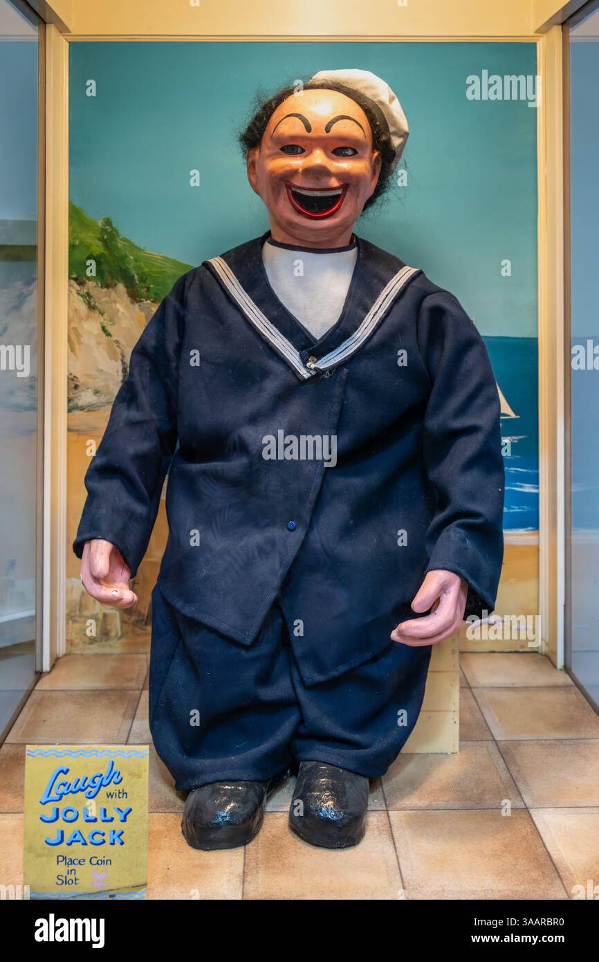 Jolly Jack, Vintage Old Penny Amusement Collection, Wroxham miniature Worlds, Norfolk, Royaume-Uni Banque D'Images