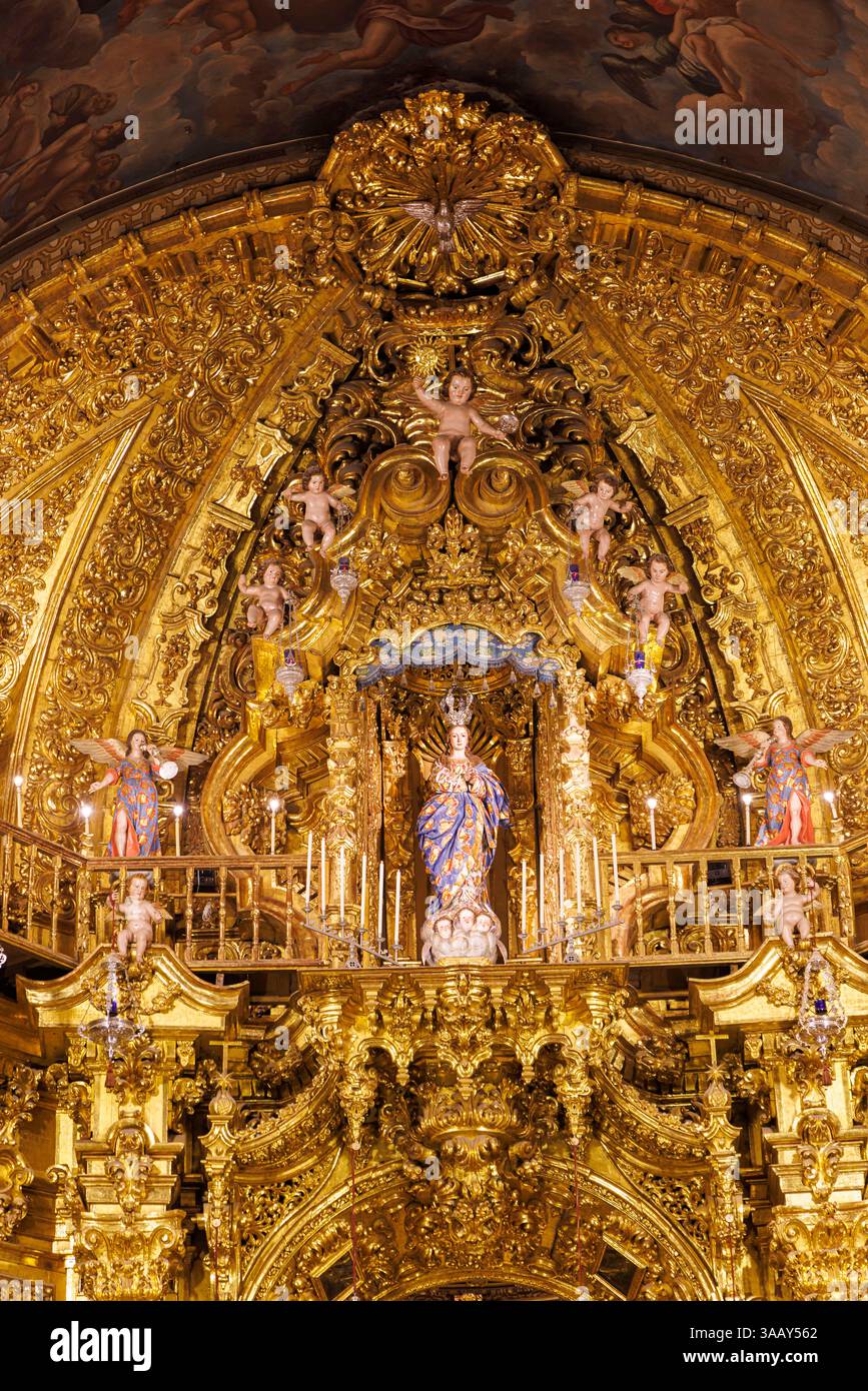 Espagne, Andalousie, Grenade, Basilique San Juan de Dios, le retable baroque Banque D'Images Espagne, Andalousie, Grenade, Basilique San Juan de Dios, le retable baroque Banque D'Images