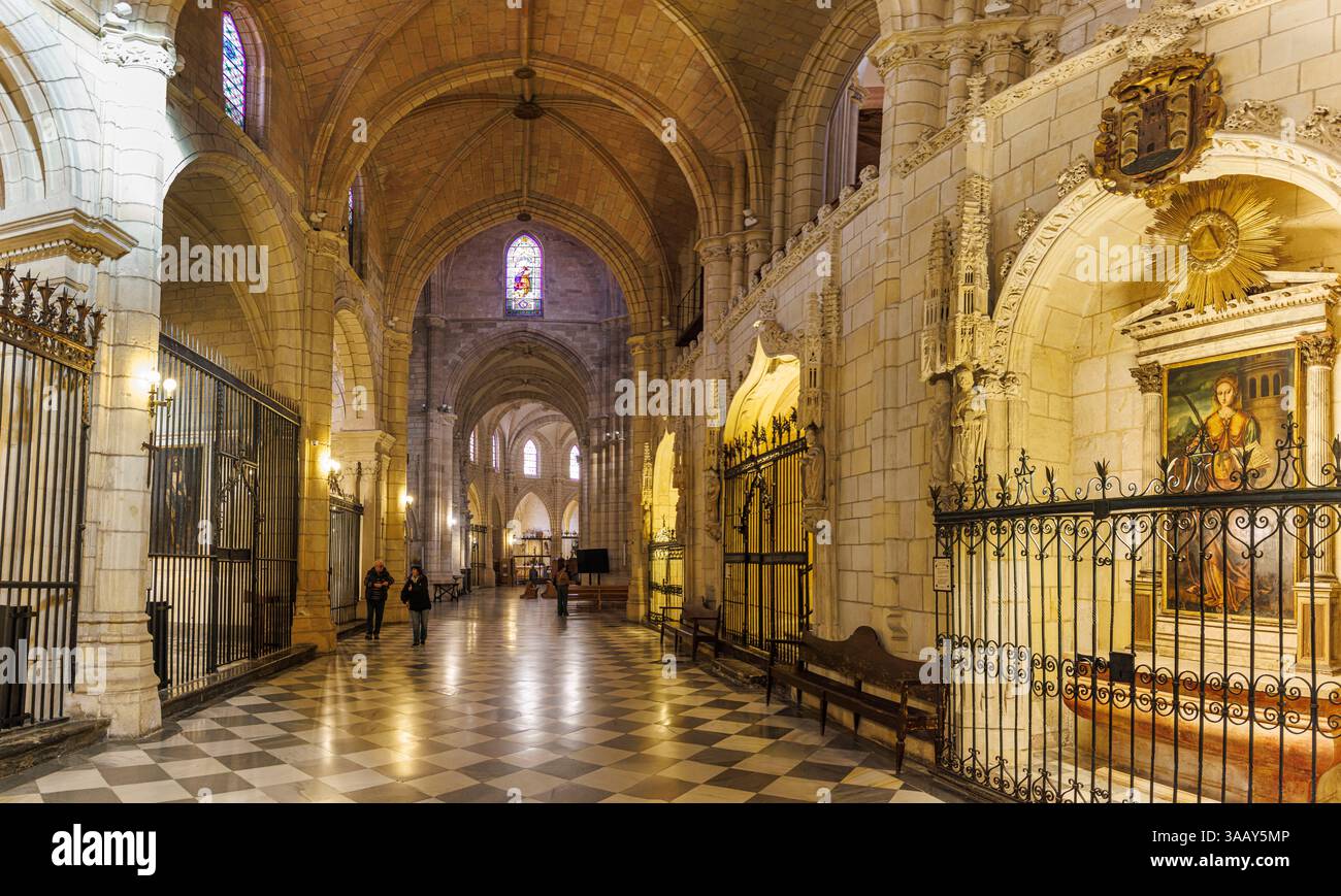 Espagne, région de Murcie, Murcie, la cathédrale, ambulatoire Banque D'Images