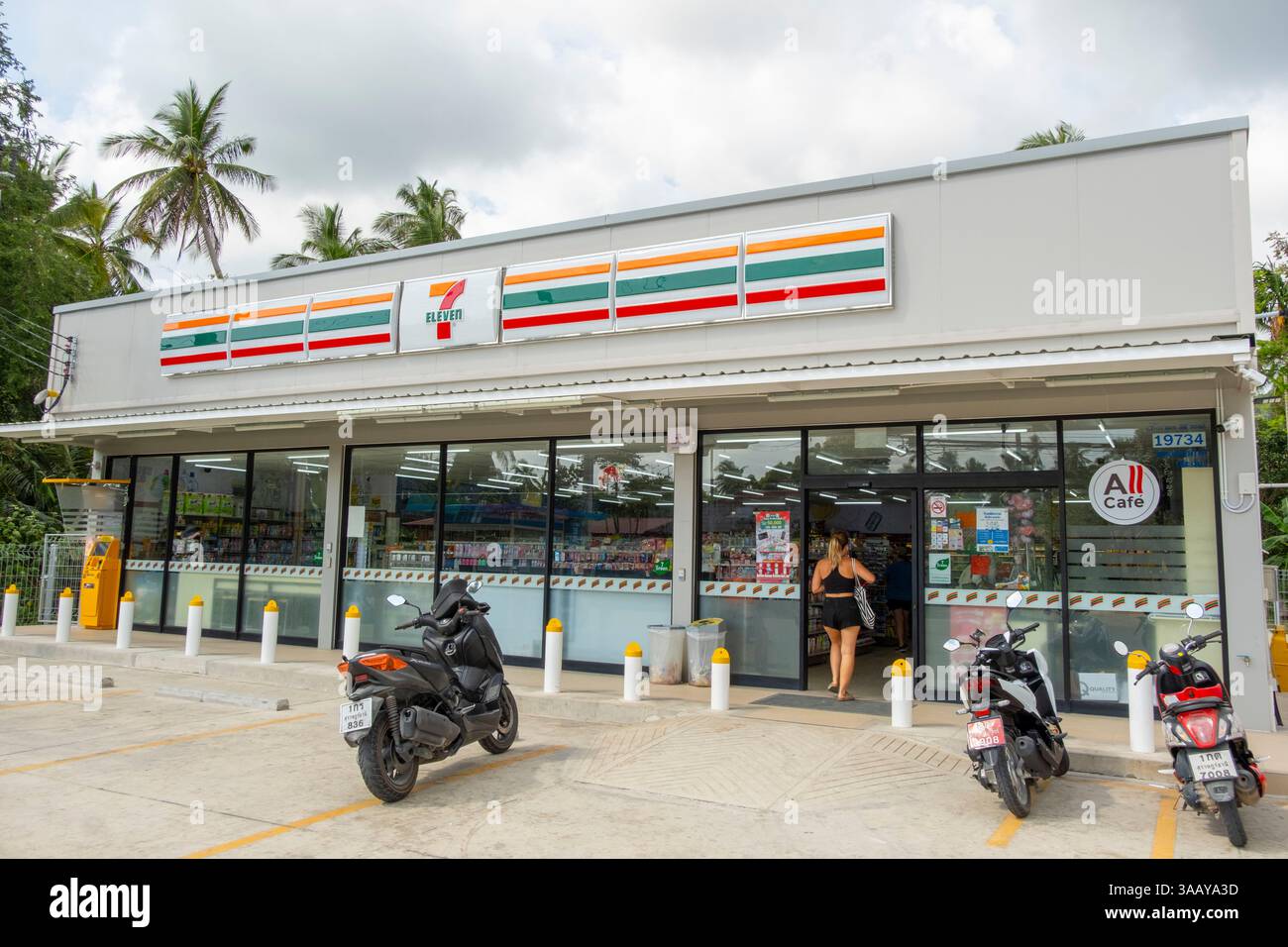 Thaïlande, province de Surat Thani, île de Koh Pha Ngan, magasin Seven / Eleven, 7/11, Banque D'Images