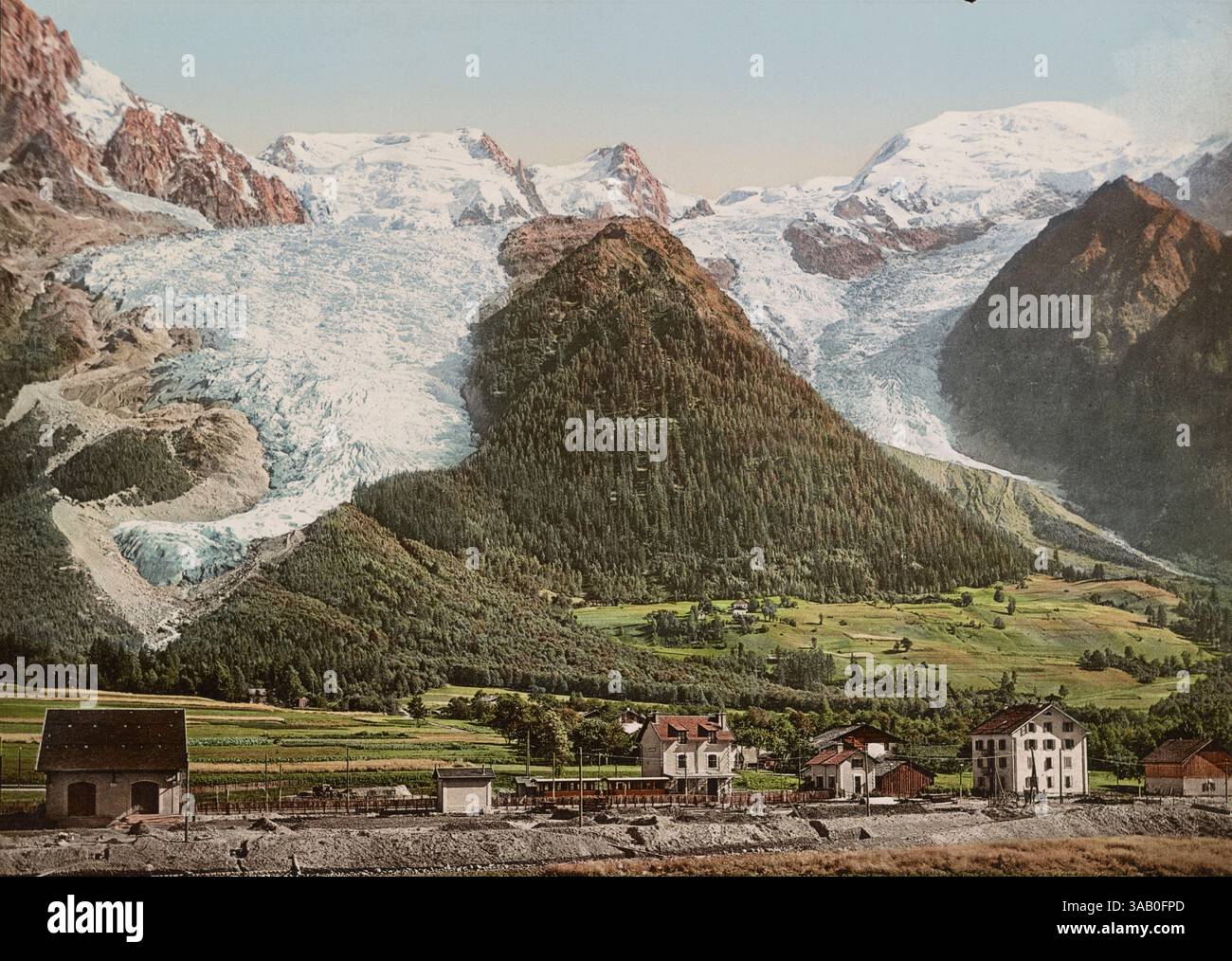 Lieux - Photo ancienne, CHAMONIX snapshot original montagne ski 1925 légende 14 X 9 cm env (A79 Lieux - Photo ancienne, CHAMONIX snapshot original montagne ski 1925 légende 14 X 9 cm env (A79