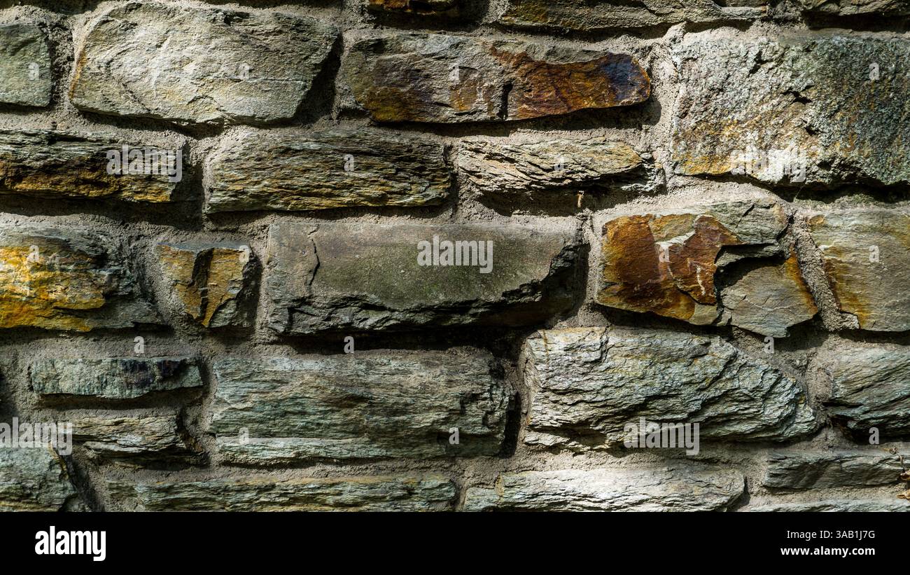 Mur de briques dans la ville de Mayence Banque D'Images