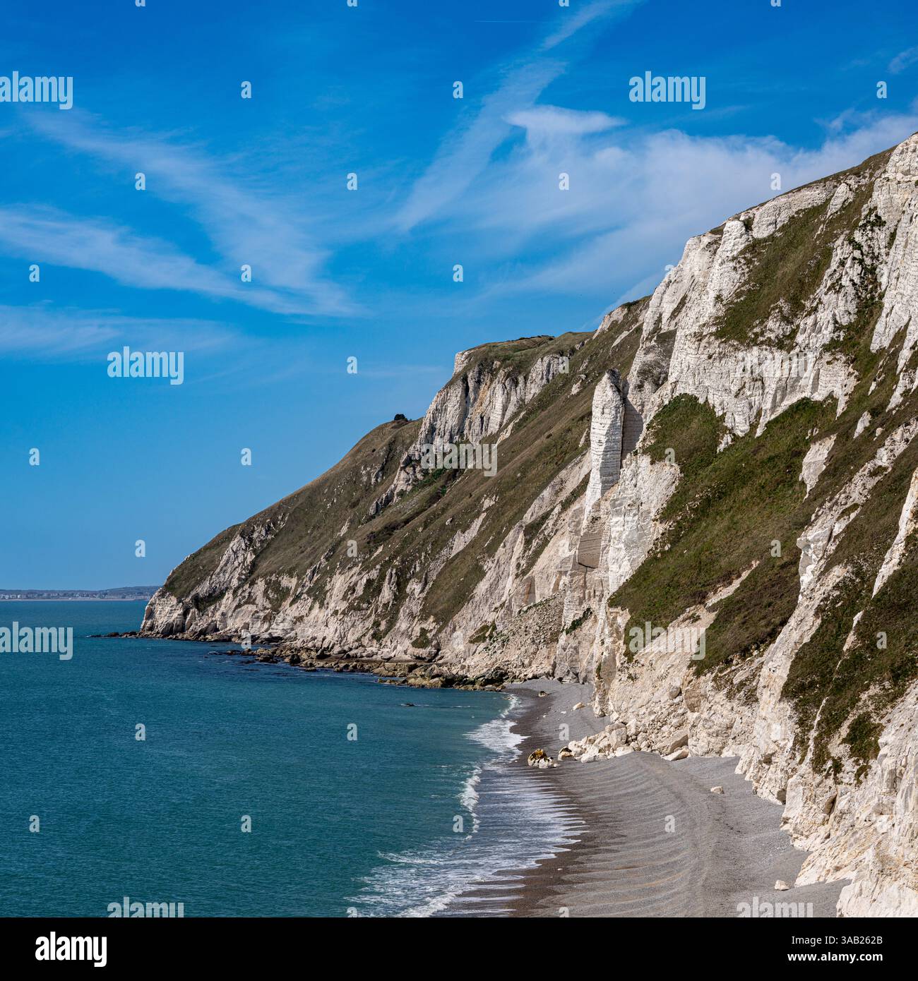 White Nothe, une caractéristique distinctive le long du sentier côtier dans le Dorset Banque D'Images