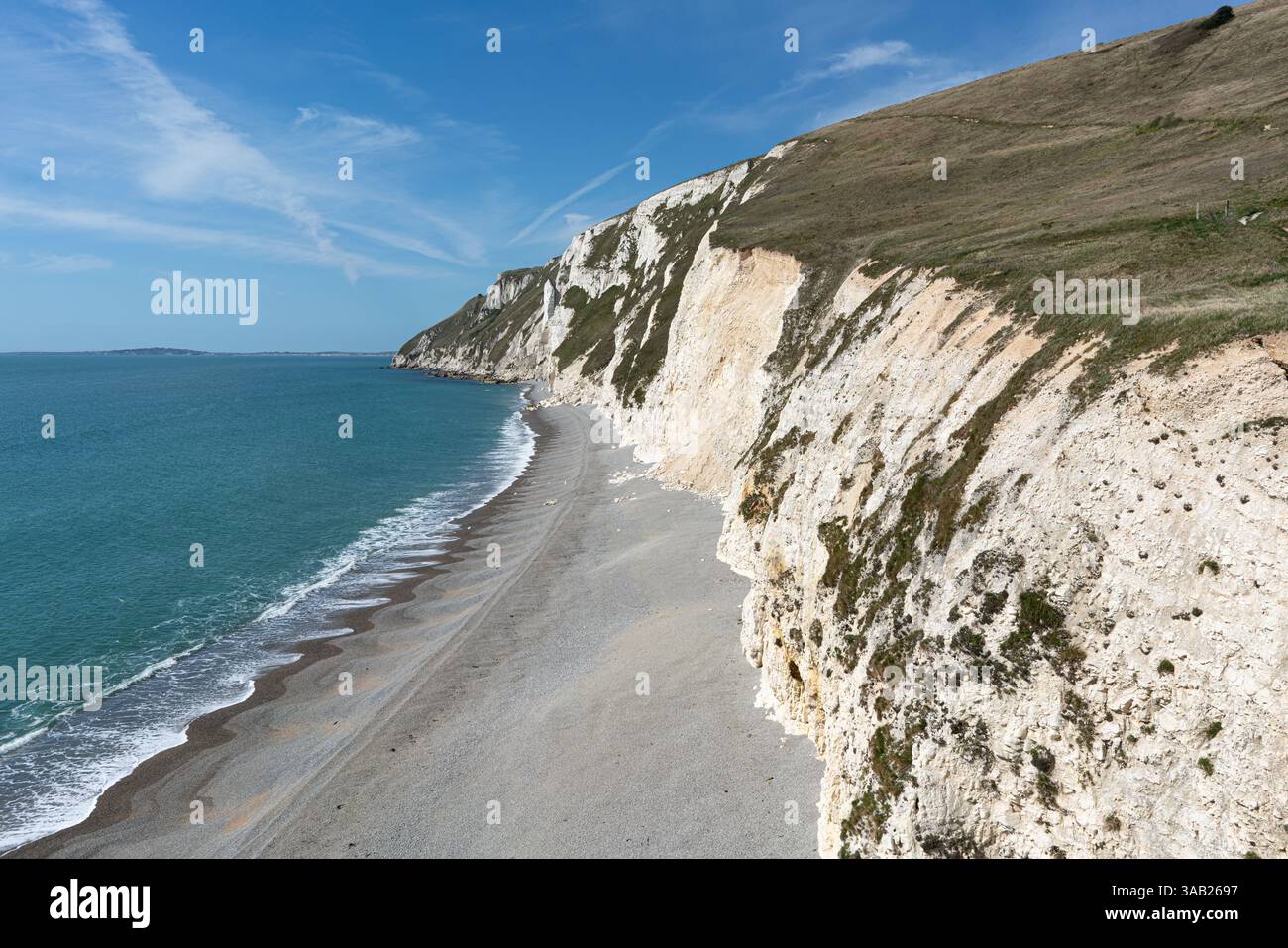 White Nothe, une caractéristique distinctive le long du sentier côtier dans le Dorset Banque D'Images