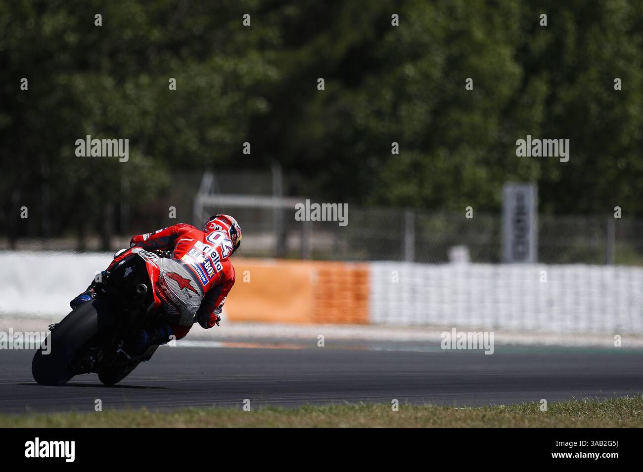 23 mai 2018 - Barcelone, Catalogne, Espagne - 23 mai 2018 - circuit de Barcelona-Catalunya, Montmelo, Espagne - Moto GP test ; Andrea Dovicioso de Ducati Team pendant le test. (Crédit image : © Eric Alonso via ZUMA Wire) Banque D'Images