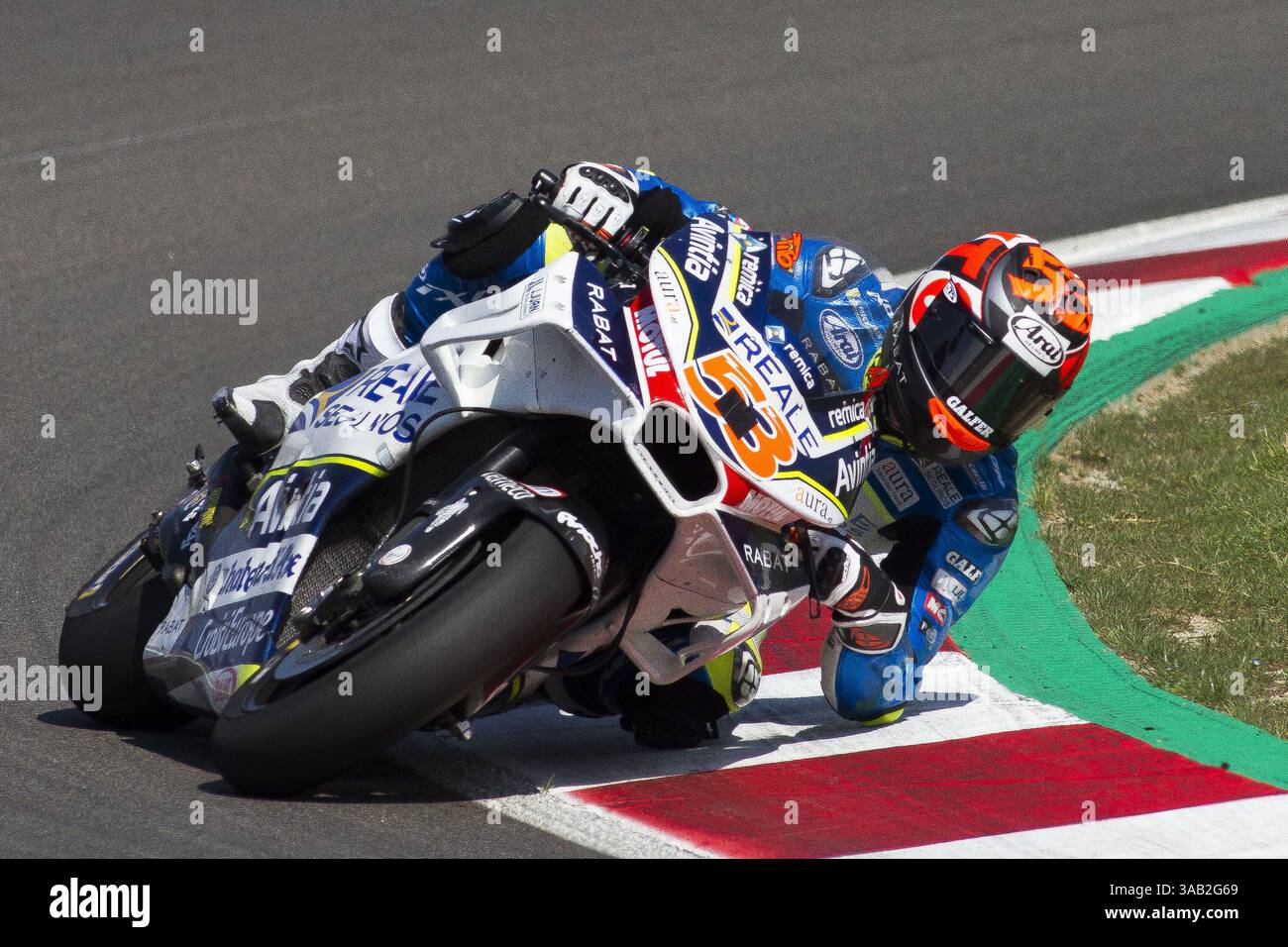 23 mai 2018 - Barcelone, Catalogne, Espagne - Steve Rabat de l'Espagne de Reale Avintia Racing avant un énorme accident sur le circuit de Barcelona-Catalunya, Montmelo, Espagne - Moto GP test. (Crédit image : © Eric Alonso via ZUMA Wire) Banque D'Images