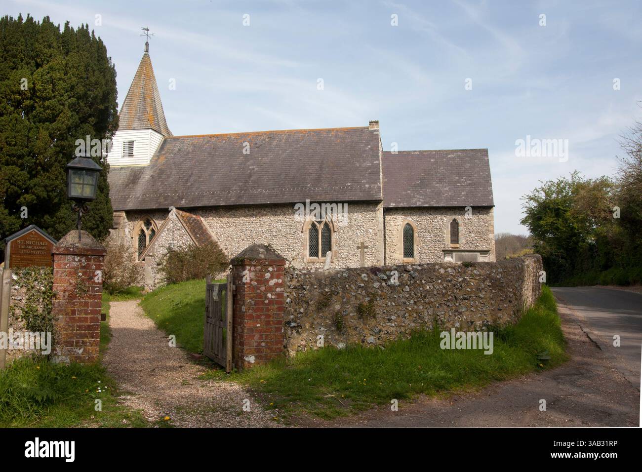 Église St Michael the Archange, Litlington, East Dean, NR Eastbourne, East Sussex, Angleterre Banque D'Images