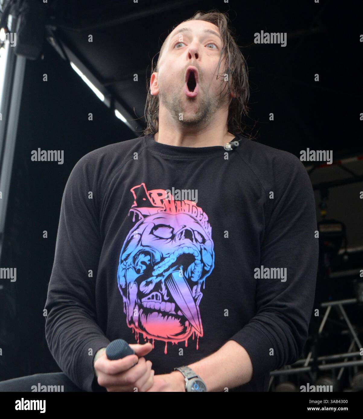 12 mai 2018 : le chanteur Randall Stephens du groupe Big Story se produit au Northern invasion Music Festival à Somerset, Wisconsin. Ricky Bassman/Cal Sport Media(image de crédit : &copy ; Ricky Bassman/CSM via ZUMA Wire) Banque D'Images