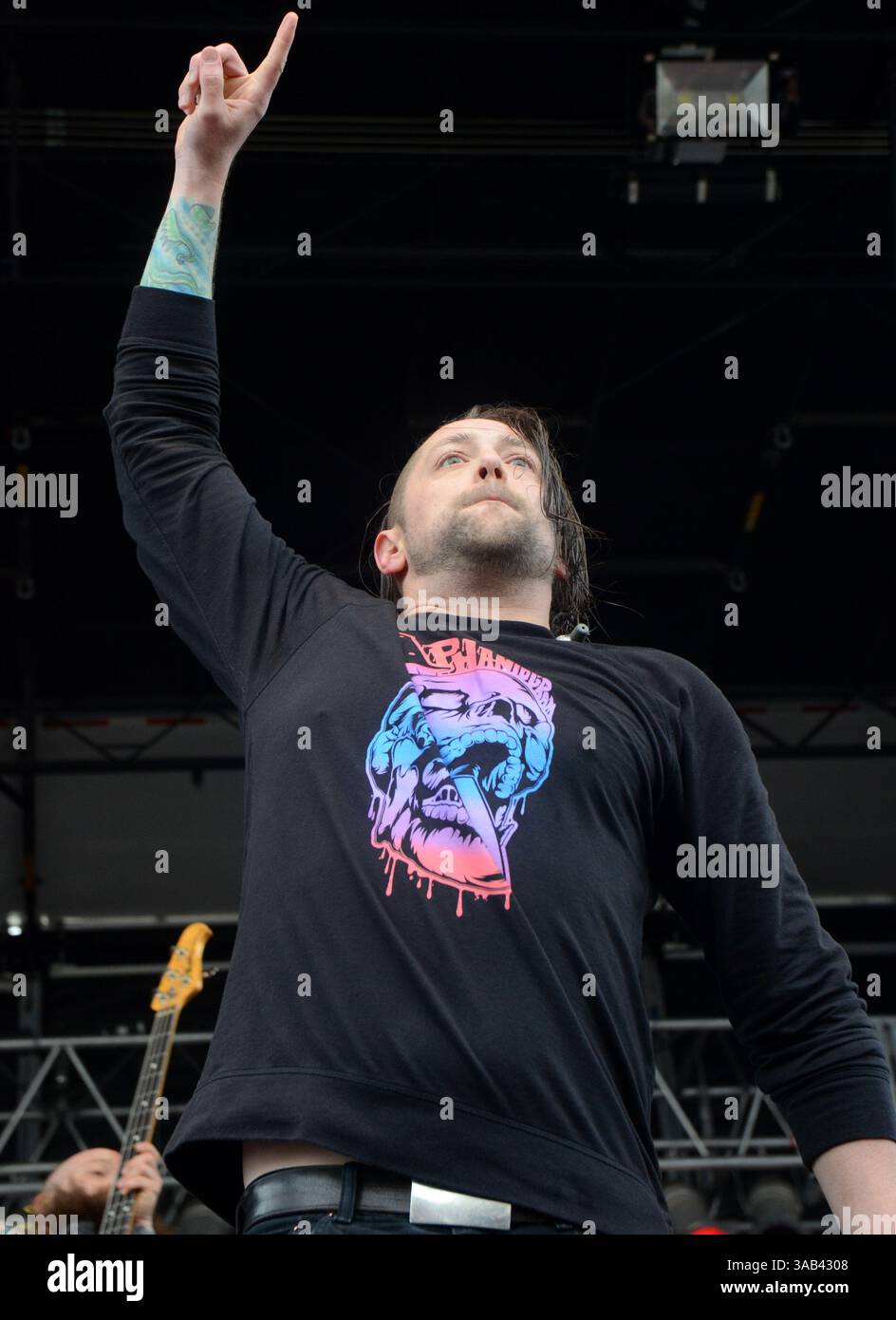 12 mai 2018 : le chanteur Randall Stephens du groupe Big Story se produit au Northern invasion Music Festival à Somerset, Wisconsin. Ricky Bassman/Cal Sport Media(image de crédit : &copy ; Ricky Bassman/CSM via ZUMA Wire) Banque D'Images