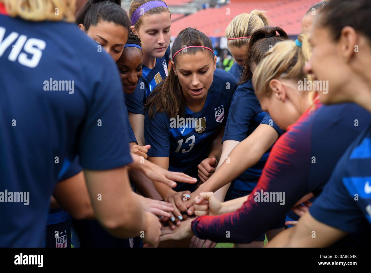 12 juin 2018 - Cleveland, Ohio, USA - Cleveland, Ohio - mardi 12 juin 2018 : lors d'un match amical international entre les équipes nationales féminines des États-Unis (USA) et de Chine PR (CHN) au FirstEnergy Stadium. (Crédit image : © Brad Smith/ISIPhotos via ZUMA Wire) Banque D'Images