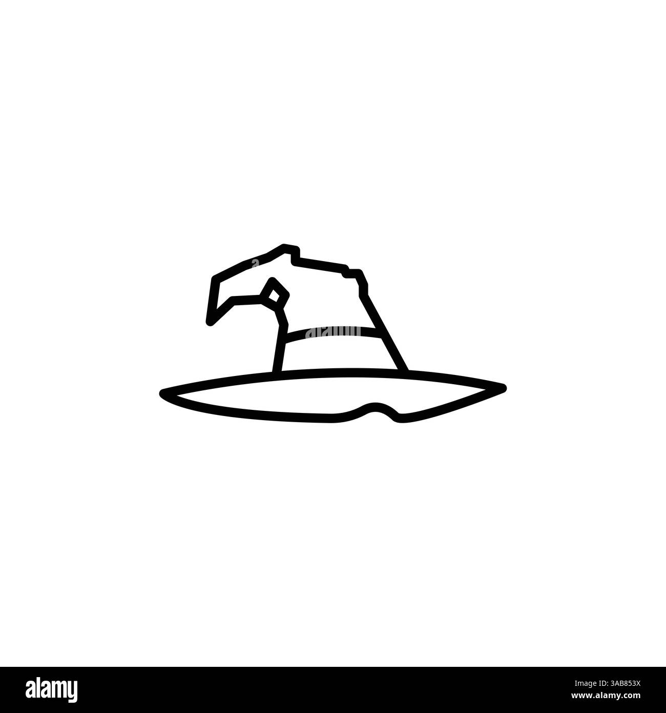 Icône chapeau de sorcière Illustration de Vecteur Icône chapeau de sorcière Illustration de Vecteur