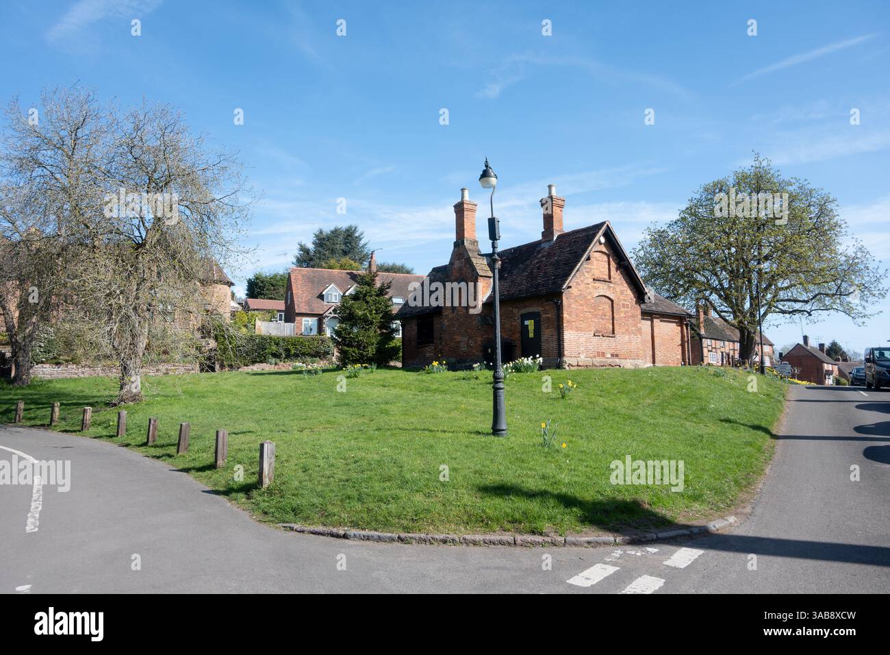 Village de Stoneleigh au printemps, Warwickshire, Angleterre, Royaume-Uni Banque D'Images