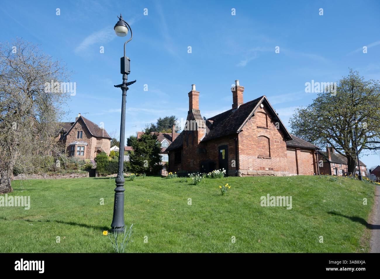 Village de Stoneleigh au printemps, Warwickshire, Angleterre, Royaume-Uni Banque D'Images