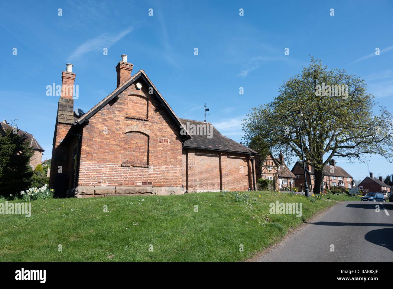 Village de Stoneleigh au printemps, Warwickshire, Angleterre, Royaume-Uni Banque D'Images