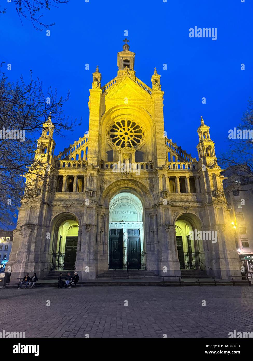 Église de Catherine, Bruxelles (Église Sainte-Catherine Bruxelles) - Image de stock capturée avec un smartphone