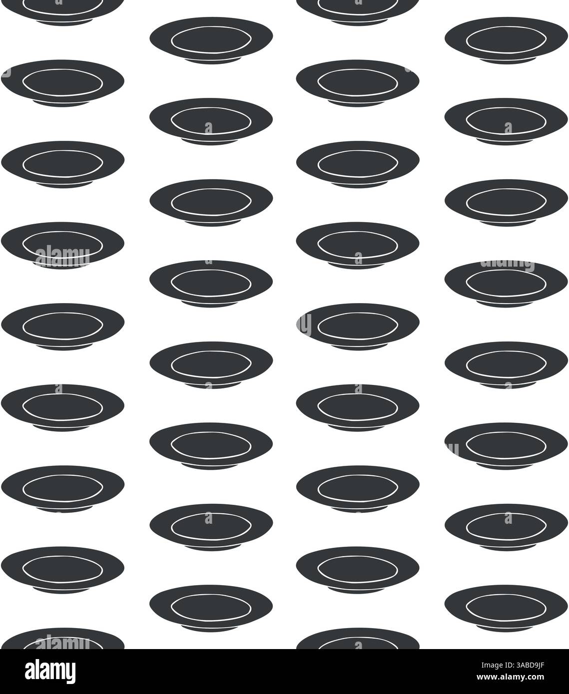 Modèle sans couture de vecteur de plaque dessinée à la main Illustration de Vecteur