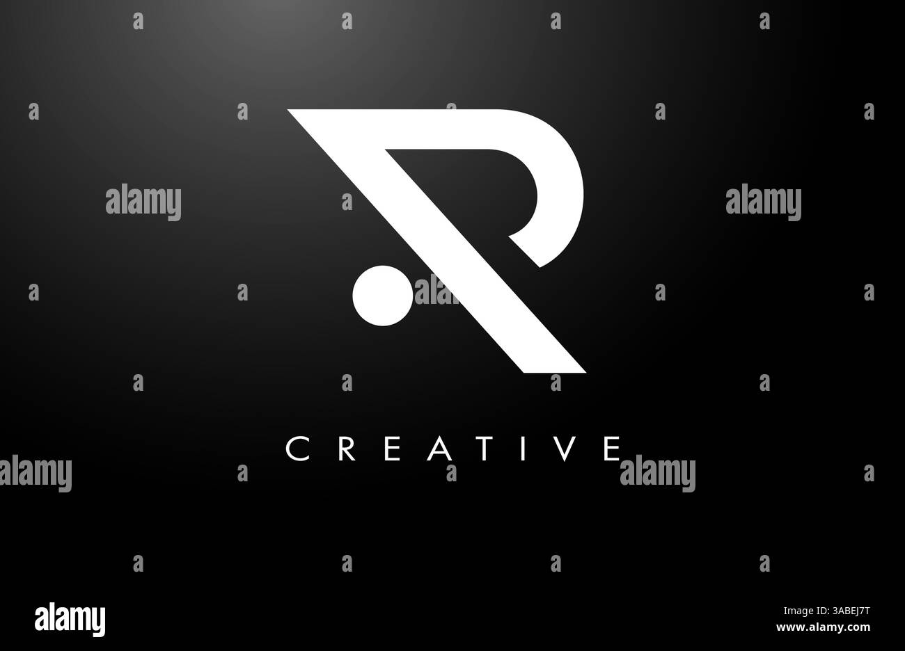 R icône de conception de logo de lettre en gras. Moderne à la mode créatif R lettre concept symbole illustration vectorielle Illustration de Vecteur