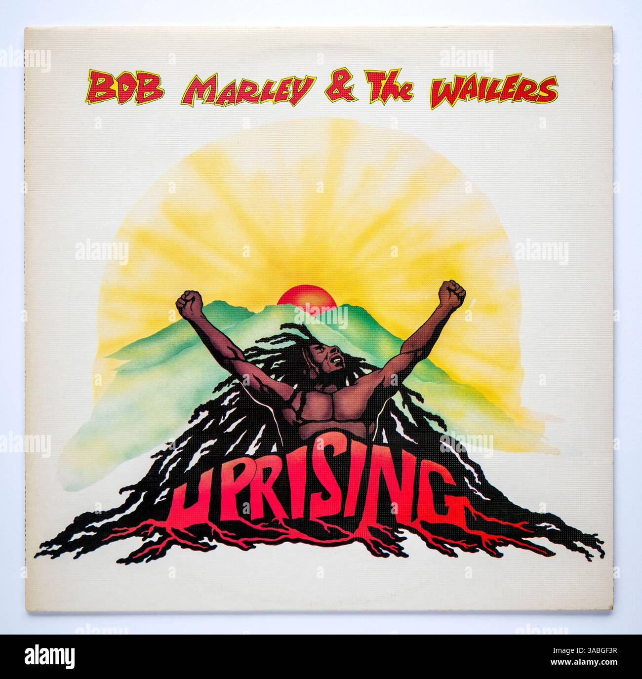 Reprise LP de Uprising, le 12e album studio de Bob Marley and the Wailers, sorti en 1980 Banque D'Images