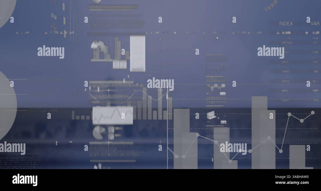 Image du traitement des données en paysage Banque D'Images