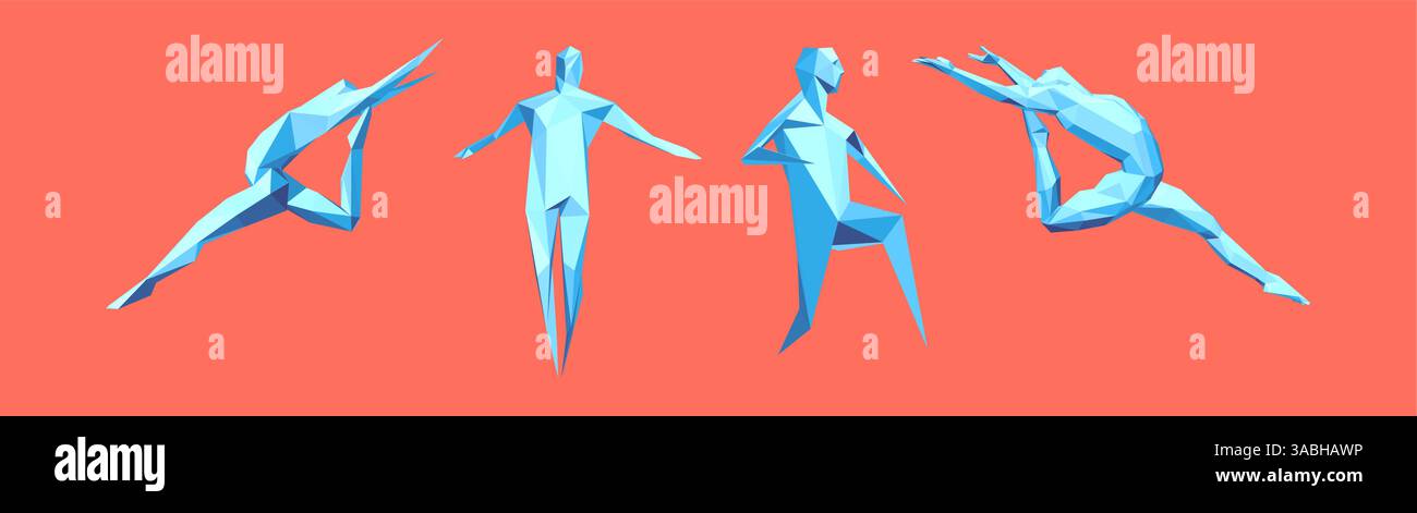 Liberté, leadership ou concept de développement. Hommes sauteurs. Activités de gymnastique pour la communauté ICON Health et Fitness. Coureur ou coureur de marathon Illustration de Vecteur