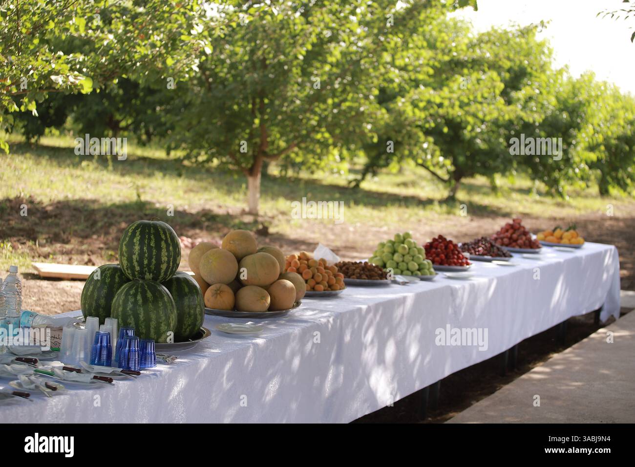Fruits frais du Tadjikistan Banque D'Images