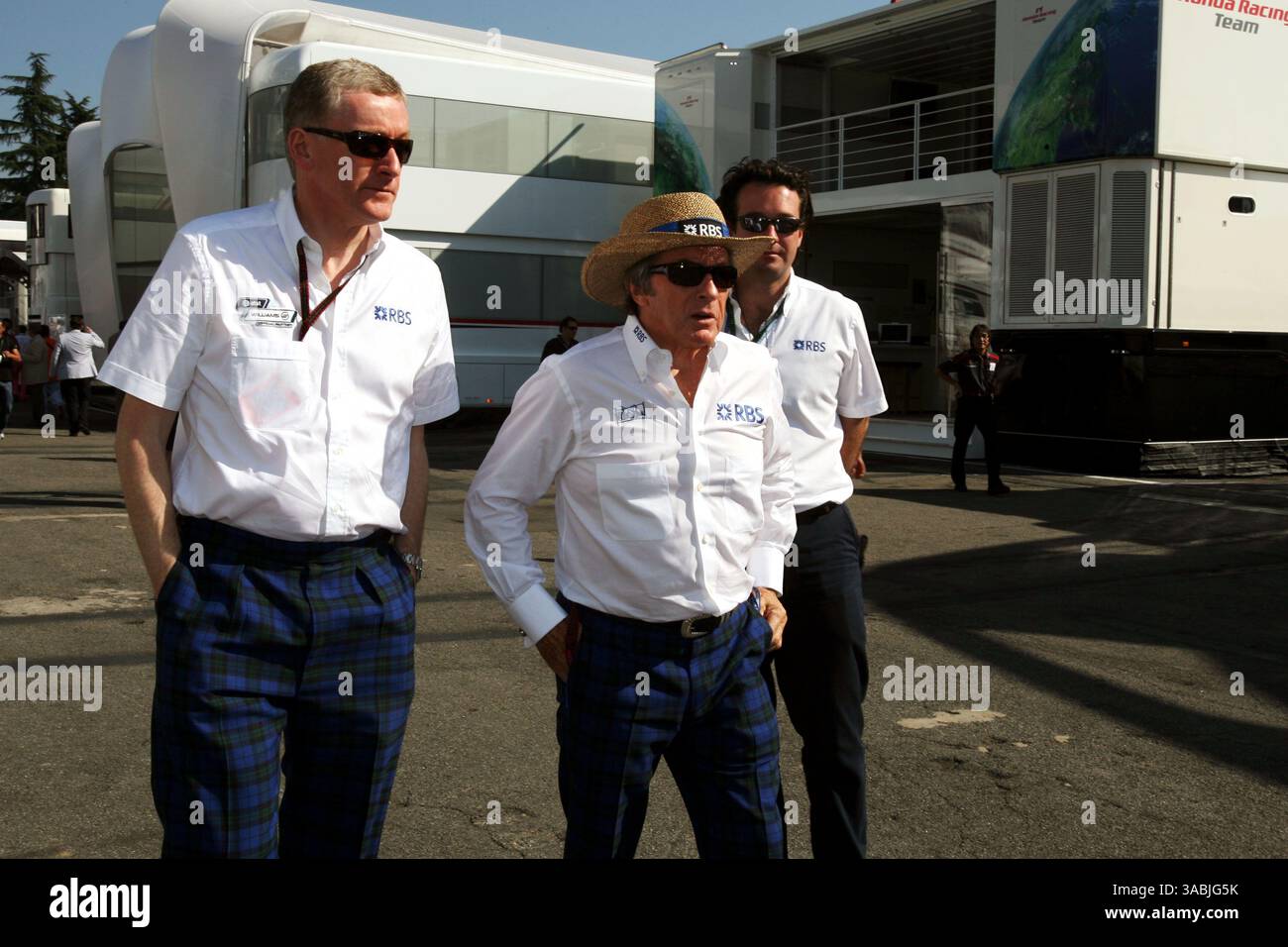 Sir Fred Goodwin (GBR) Directeur général de la Banque Royale d'Écosse avec Jackie Stewart (GBR) ..Championnat du monde de formule 1, Rd 13, Grand Prix d'Italie, Race Day, Monza, Italie, dimanche 9 septembre 2007. (Crédit image : ©Sutton Motorsports/ZUMA Press) RESTRICTIONS : UK Rights OUT ! Banque D'Images