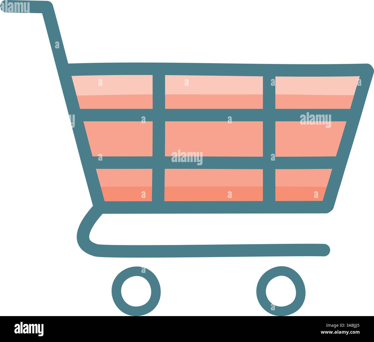 Icône panier simple. Illustration de Vecteur