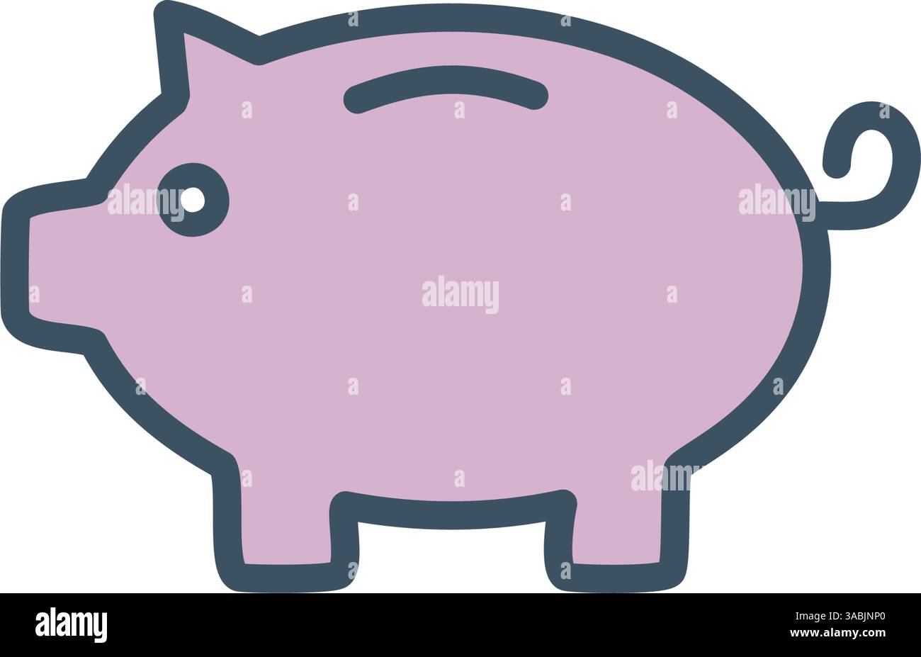 Simple icône Piggy Bank. Illustration de Vecteur