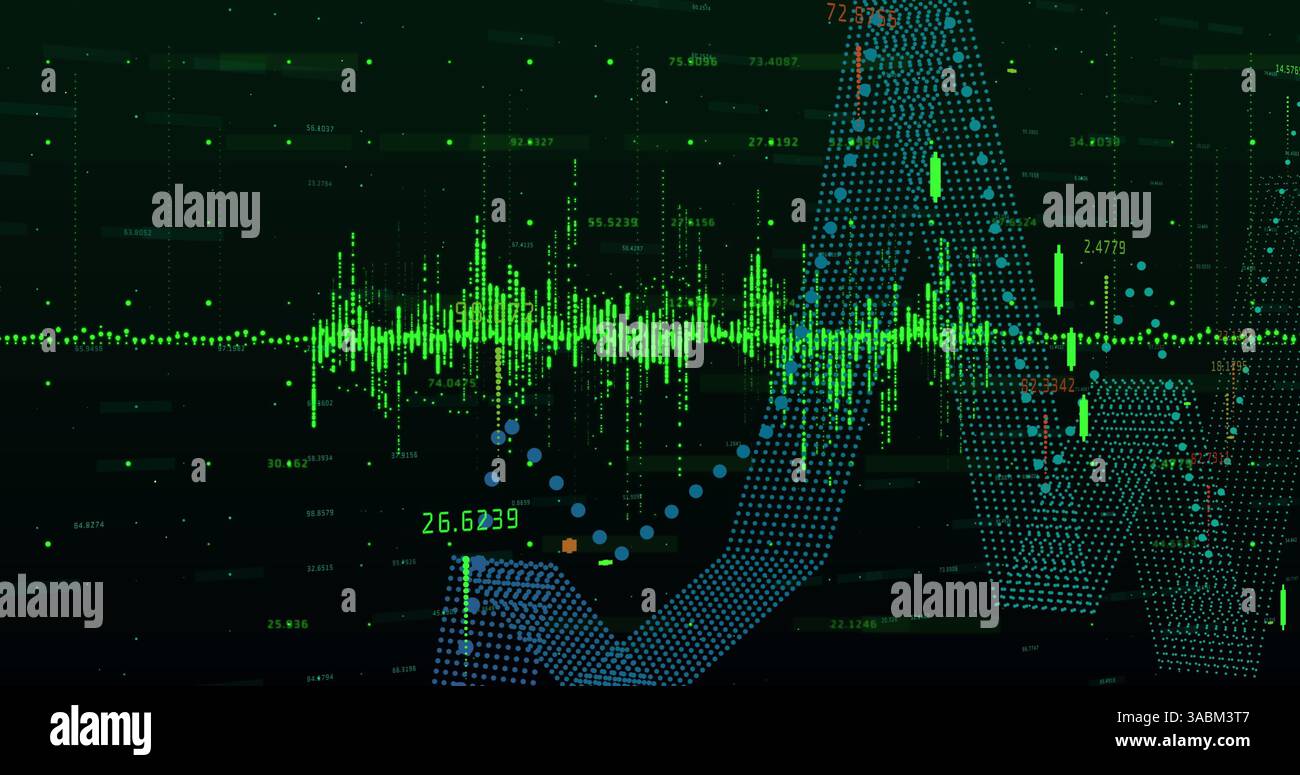 Image du traitement des données financières Banque D'Images