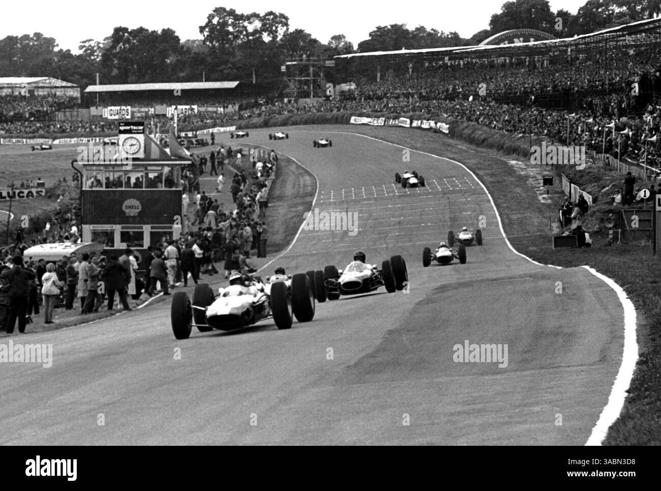 Jim Clark (GBR) Lotus 25 a obtenu le résultat parfait de la pole position, de la victoire et du meilleur tour... Grand Prix de Grande-Bretagne, Brands Hatch, 11 juillet 1964. (Crédit image : ©Sutton Motorsports/ZUMA Press) Banque D'Images