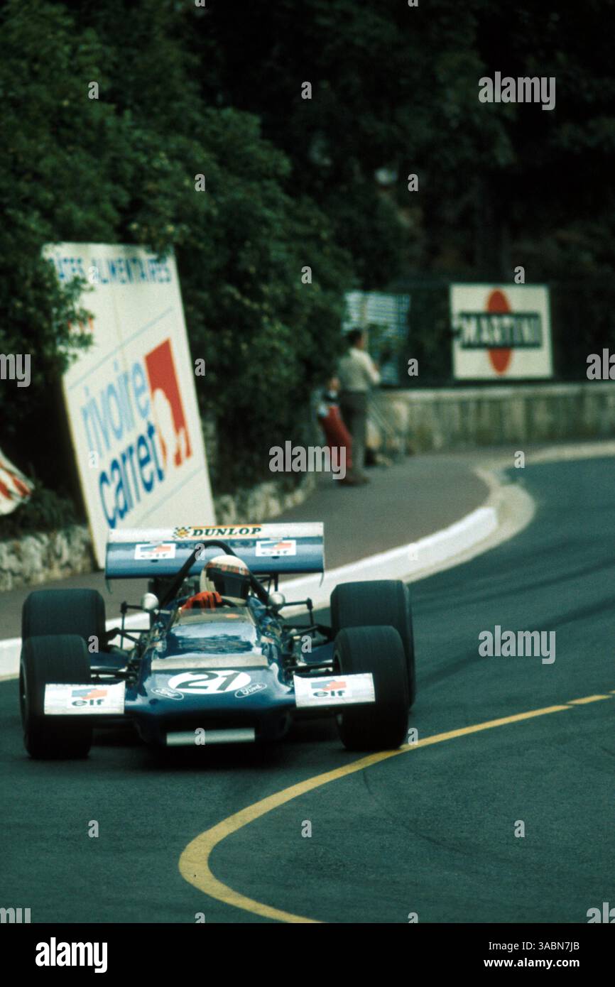 GP de Monaco, 10 mai 1970.Jackie Stewart, Tyrrell mars 701 (image crédit : ©Sutton Motorsports/ZUMA Press) Banque D'Images