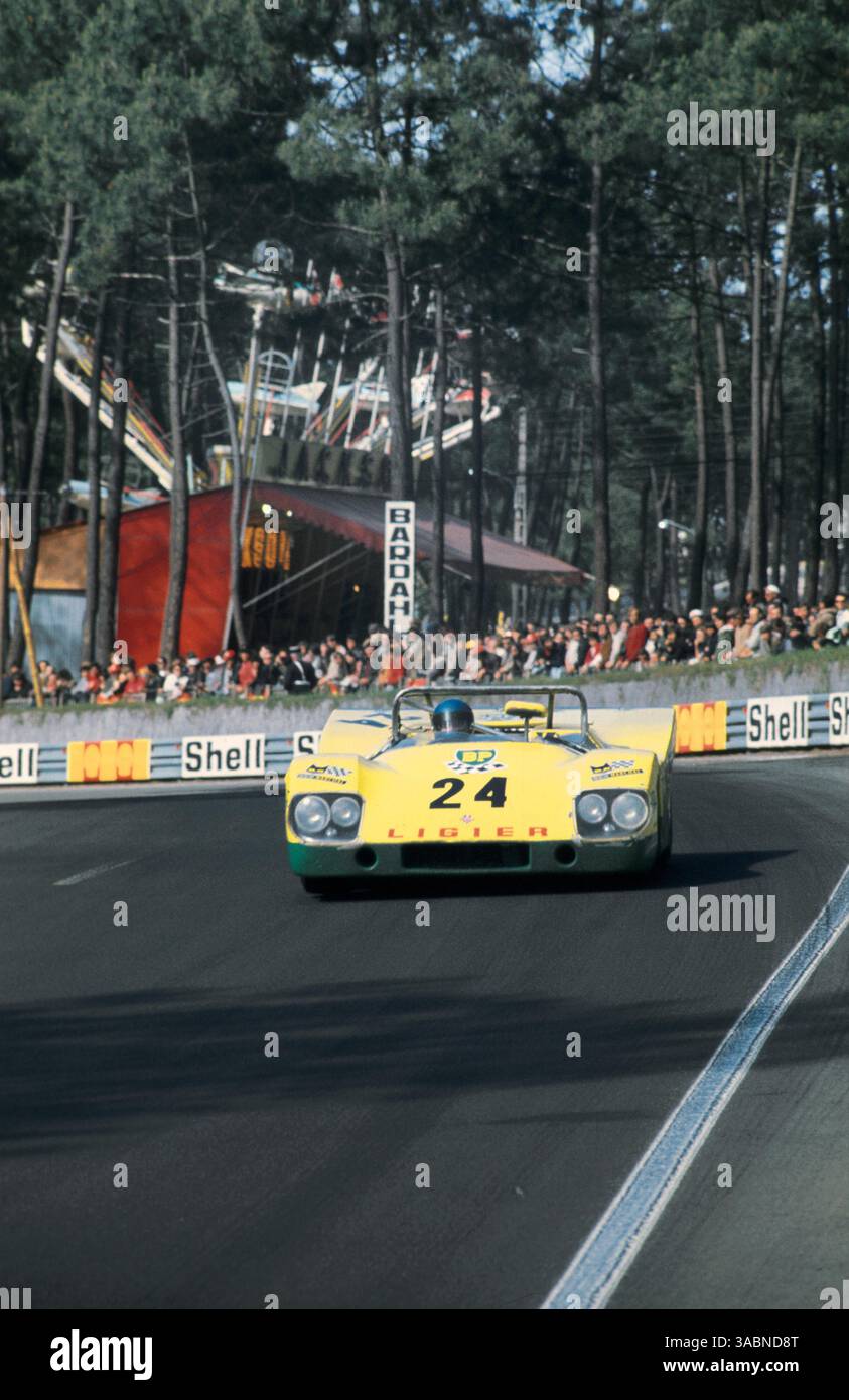 Guy Ligier (FRA) / Patrick Depailler (FRA) Ligier JS3 Ford..les 24 heures du Mans, le Mans, France, 12-13 juin 1971. (Crédit image : ©Sutton Motorsports/ZUMA Press) Banque D'Images