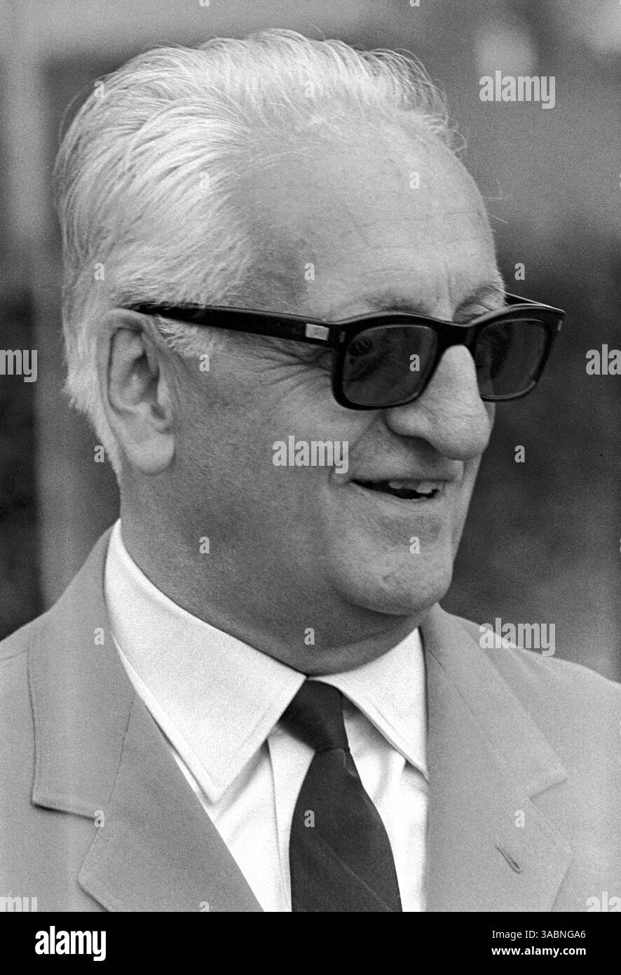 Enzo Ferrari (ITA), propriétaire de l'équipe Ferrari..GP italien, Monza, 8 septembre 1968 (image crédit : ©Sutton Motorsports/ZUMA Press) Banque D'Images