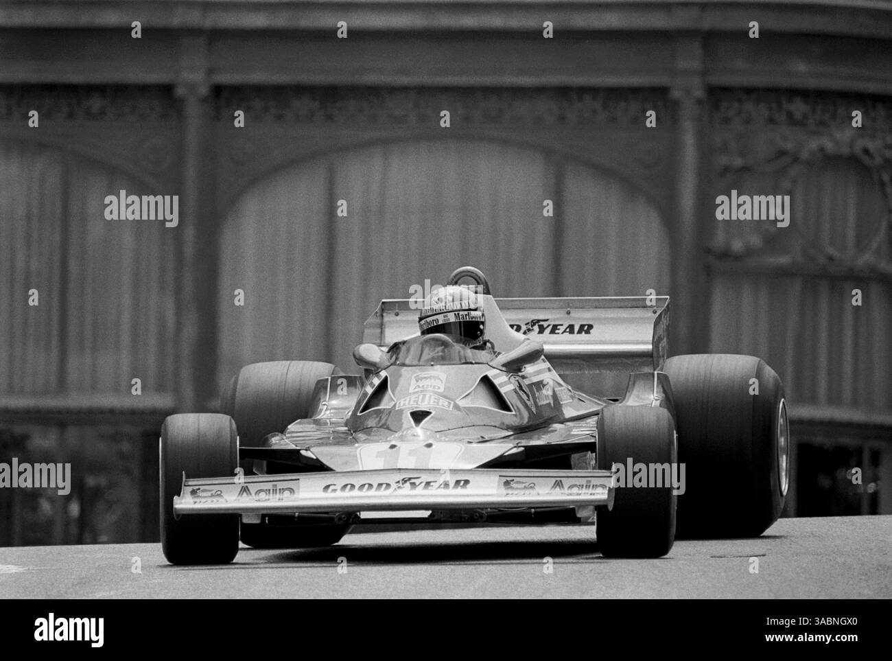 Monaco GP, 26 mai 1974..Niki Lauda Ferrari 312B3, Pole position vue ici sur la place du Casino (crédit image : ©Sutton Motorsports/ZUMA Press) Banque D'Images