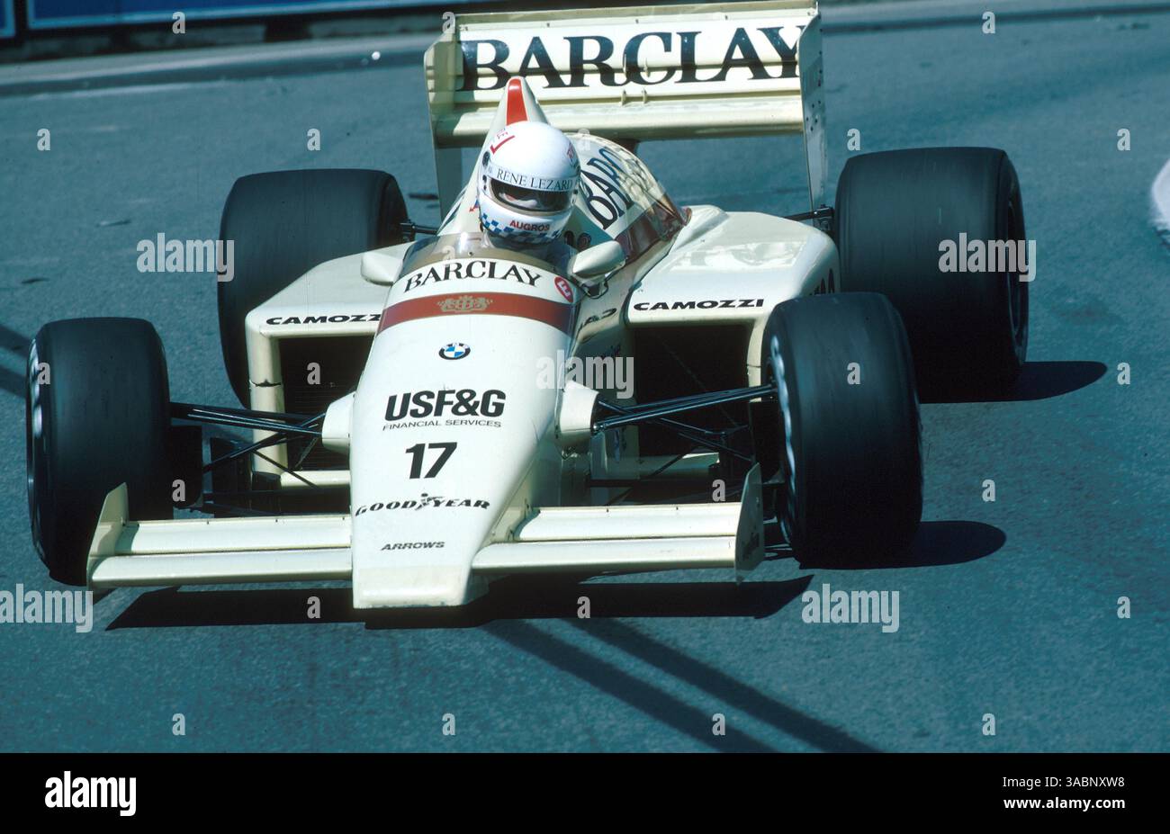 Christian Danner (GER) Arrows ..Monaco Grand Prix, Monte Carlo, 11 mai 1986 (crédit image : ©Sutton Motorsports/ZUMA Press) Banque D'Images