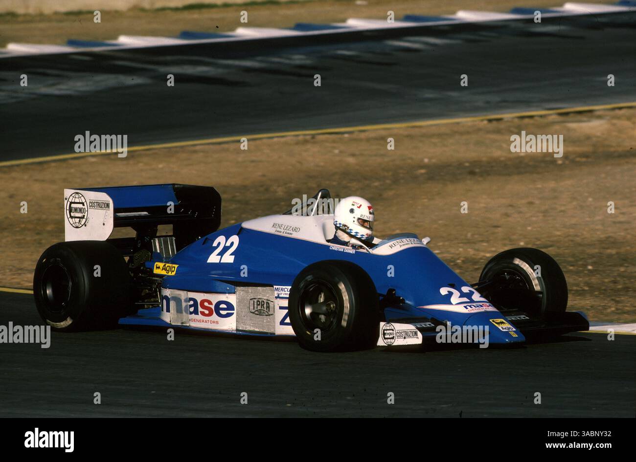 Christian Danner (GER) Osella FA1F, DNF..Grand Prix d'Espagne, Jerez, 13 avril 1986 (crédit image : ©Sutton Motorsports/ZUMA Press) Banque D'Images