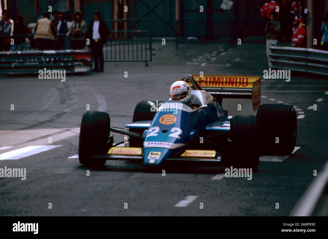 Christian Danner (GER) Osella FA1G, DNQ. Grand Prix de Monaco, Monte Carlo, 11 mai 1986 (crédit image : ©Sutton Motorsports/ZUMA Press) Banque D'Images