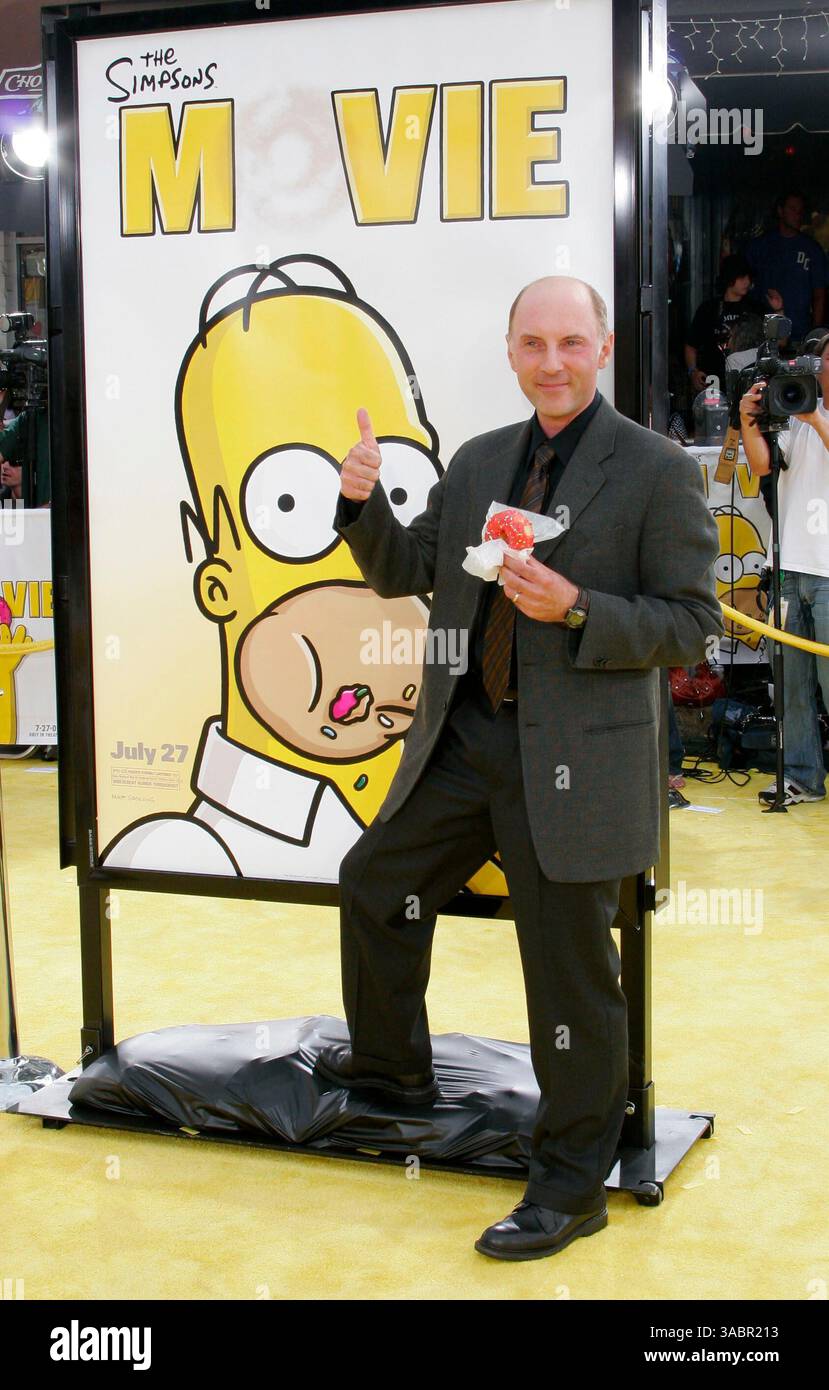 24 juillet 2007 - Los Angeles, CA, États-Unis - DAN CASTELLANETA à la première mondiale de Twentieth Century Fox de 'The Simpsons Movie' au Mann Village Theater à Westwood. (Crédit image : © David Baxter/ZUMA Press) Banque D'Images