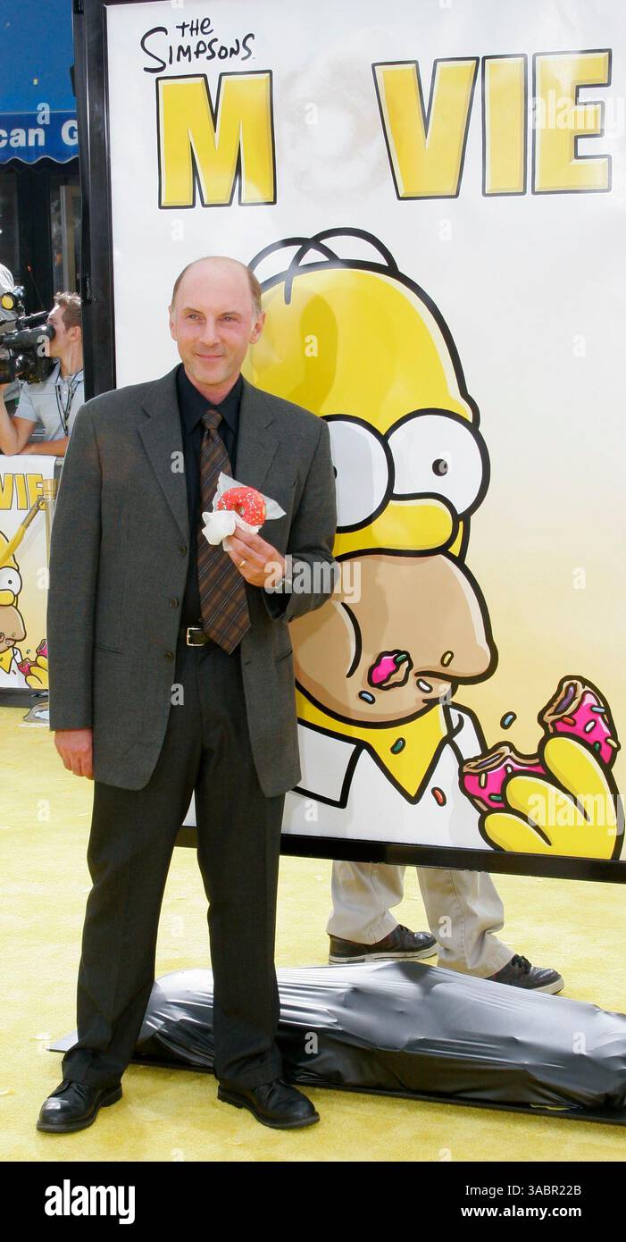 24 juillet 2007 - Los Angeles, CA, États-Unis - DAN CASTELLANETA à la première mondiale de Twentieth Century Fox de 'The Simpsons Movie' au Mann Village Theater à Westwood. (Crédit image : © David Baxter/ZUMA Press) Banque D'Images