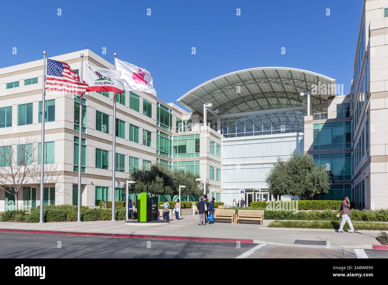 Cupertino, Californie, États-Unis - 28 mars 2018 : le Campus Apple à Cupertino dans la Silicon Valley, Californie. Banque D'Images